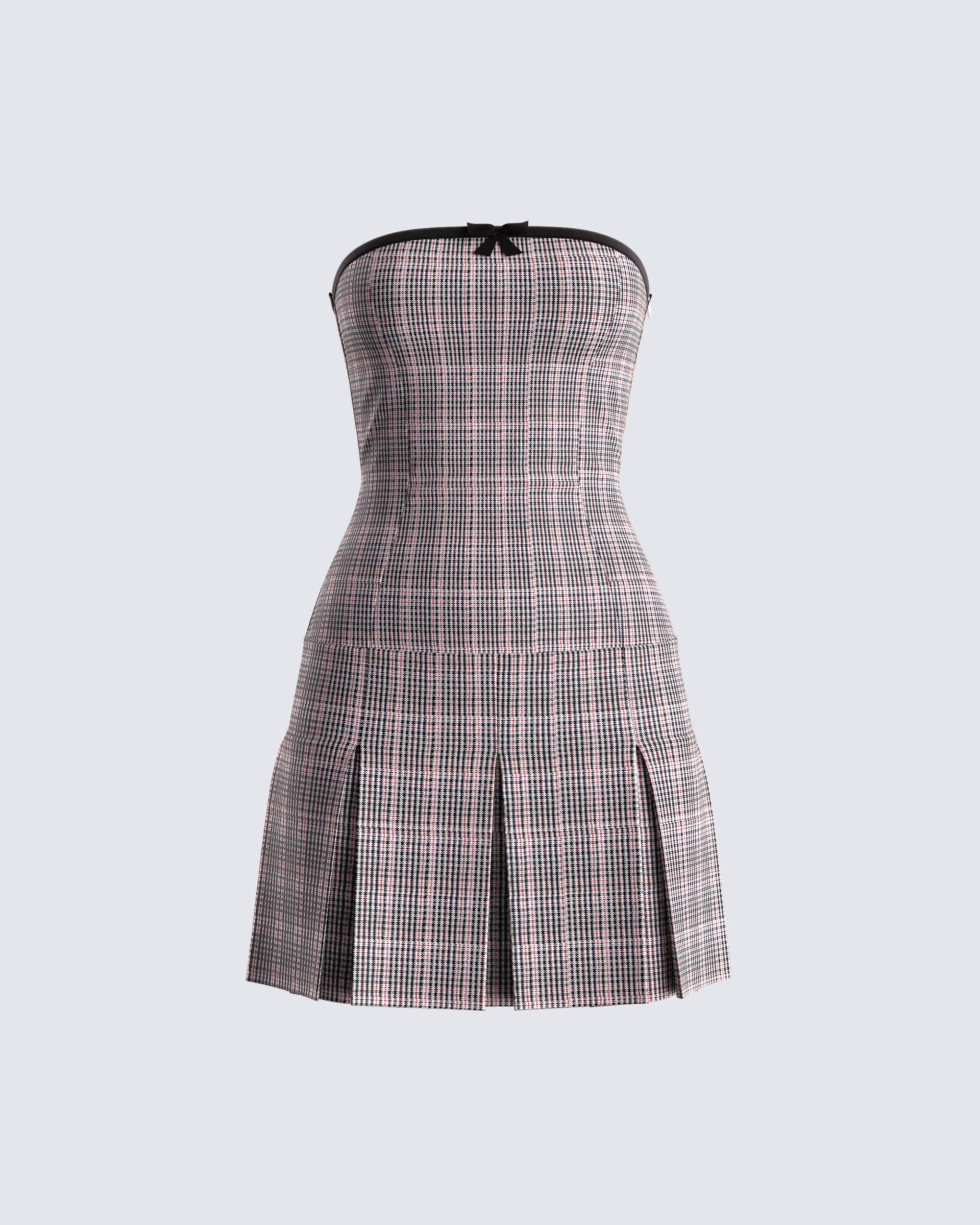 houndstooth mini dress Houndstooth Fit & Flare Christmas Holiday Mini Dress