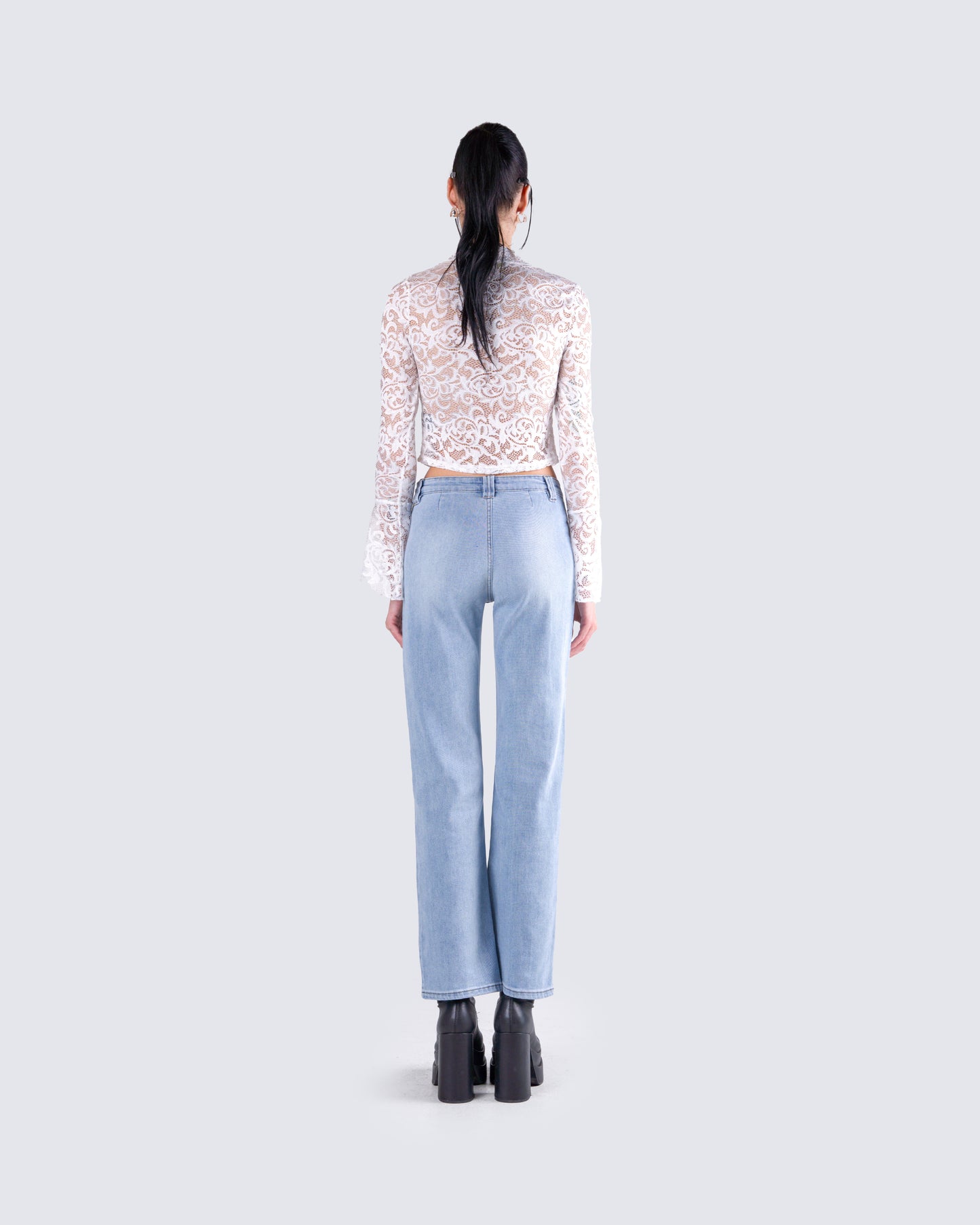 Priya White Lace Top