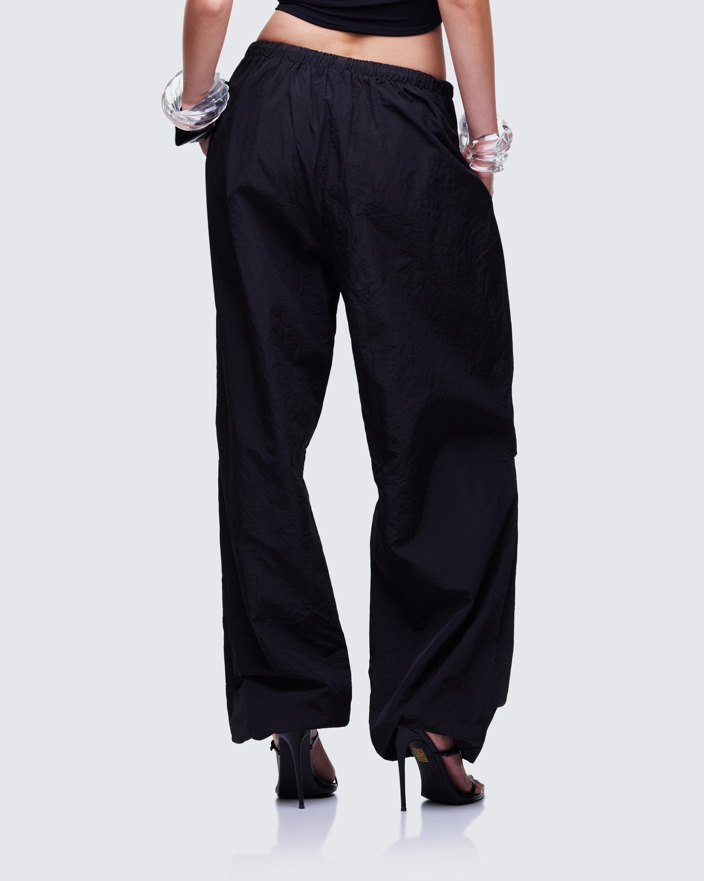 Finley Black Parachute Pant