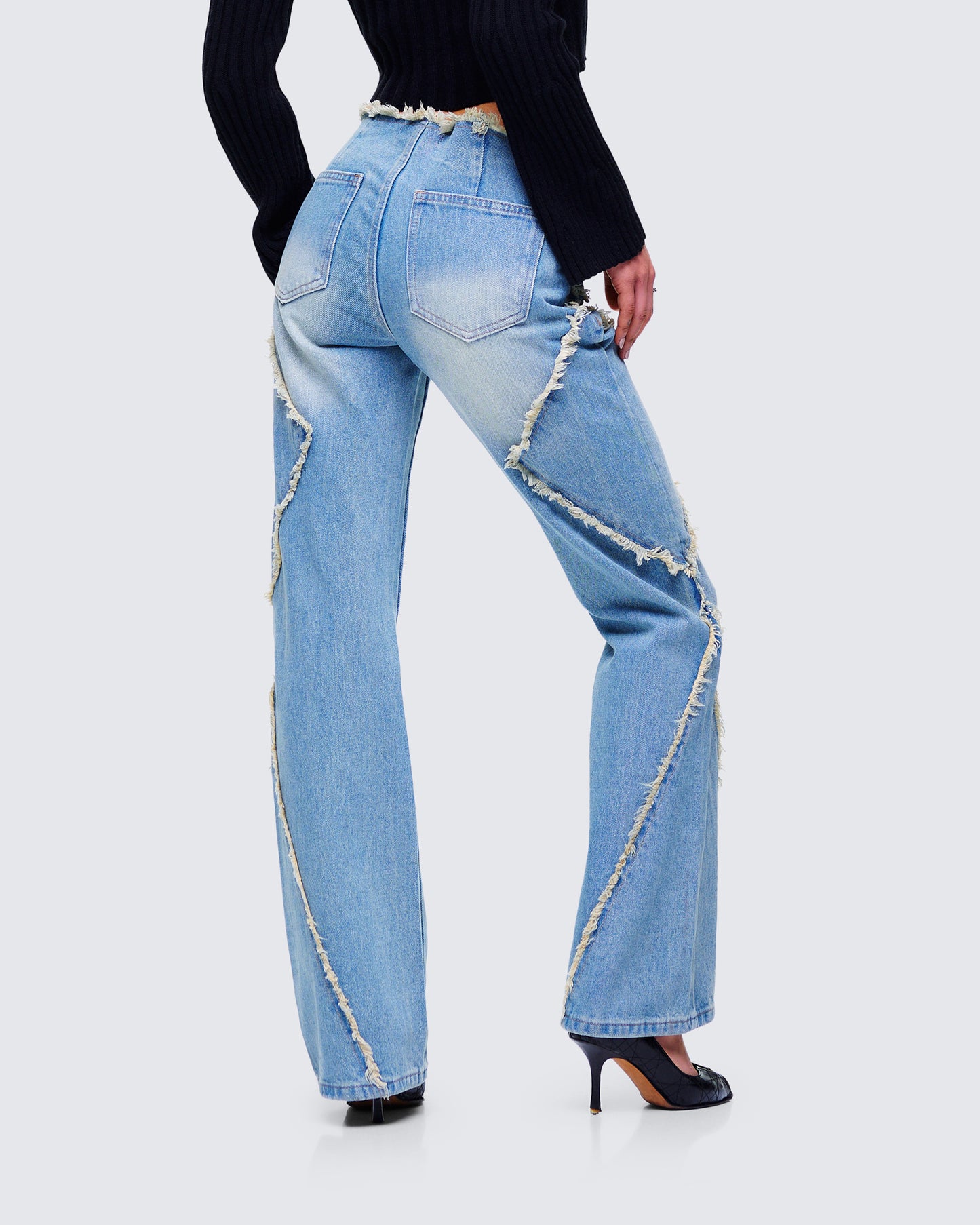 Kaiana Blue Denim Straight Leg Jeans