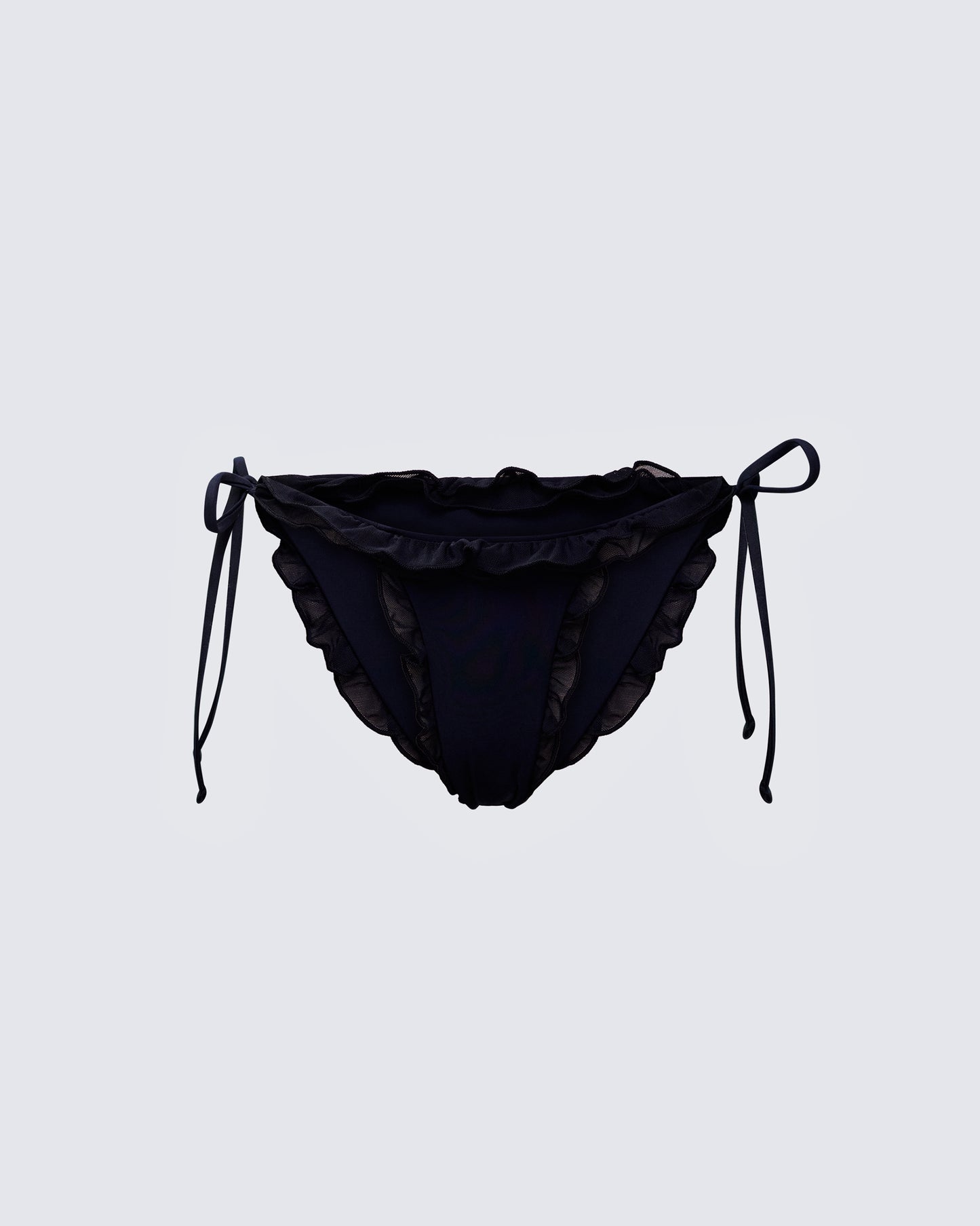 Monroe Black Ruffle Bikini Bottom