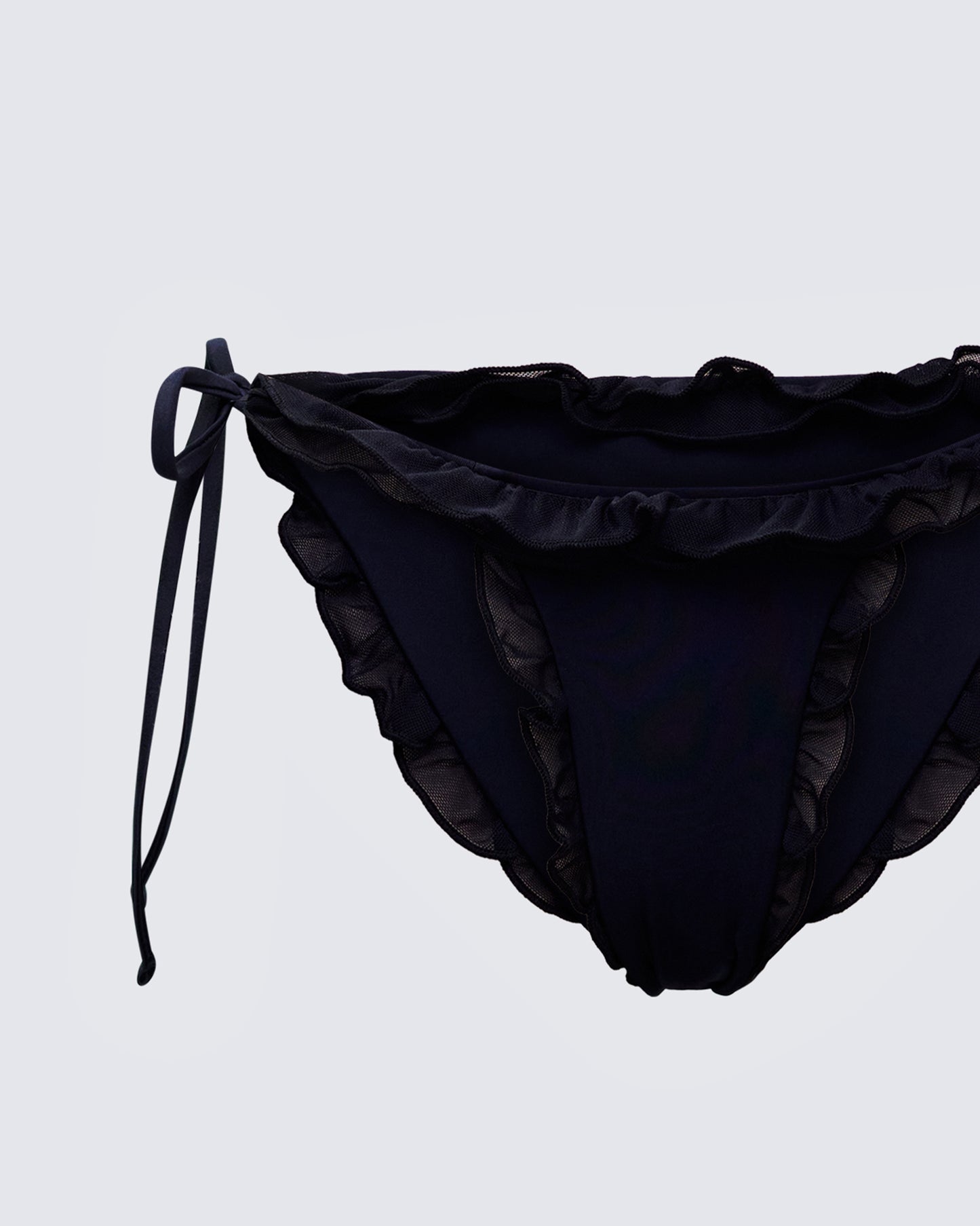 Monroe Black Ruffle Bikini Bottom