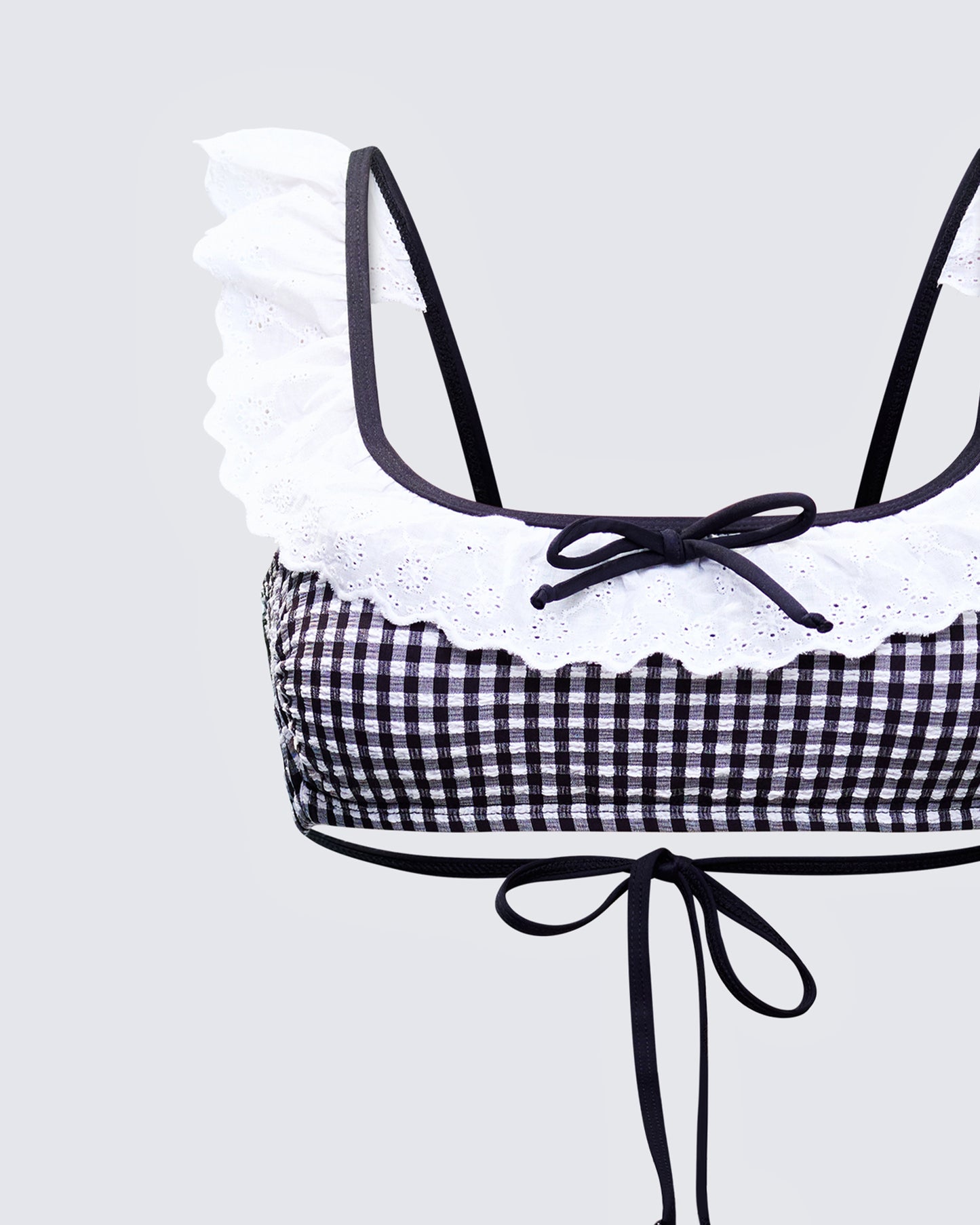 Birdie Multi Gingham Bikini Top