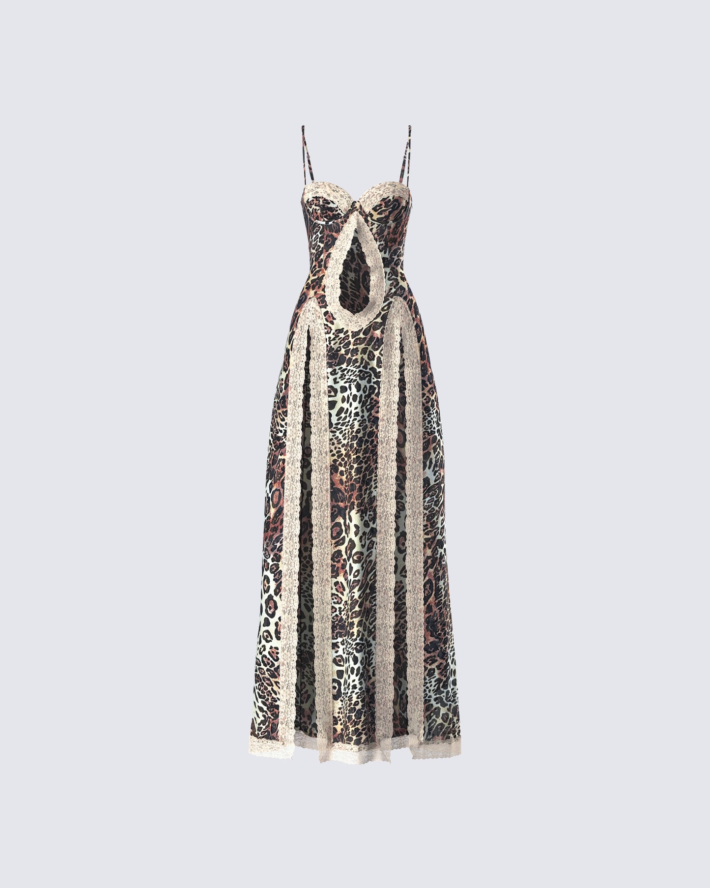 Royan Leopard Print Maxi Dress product front