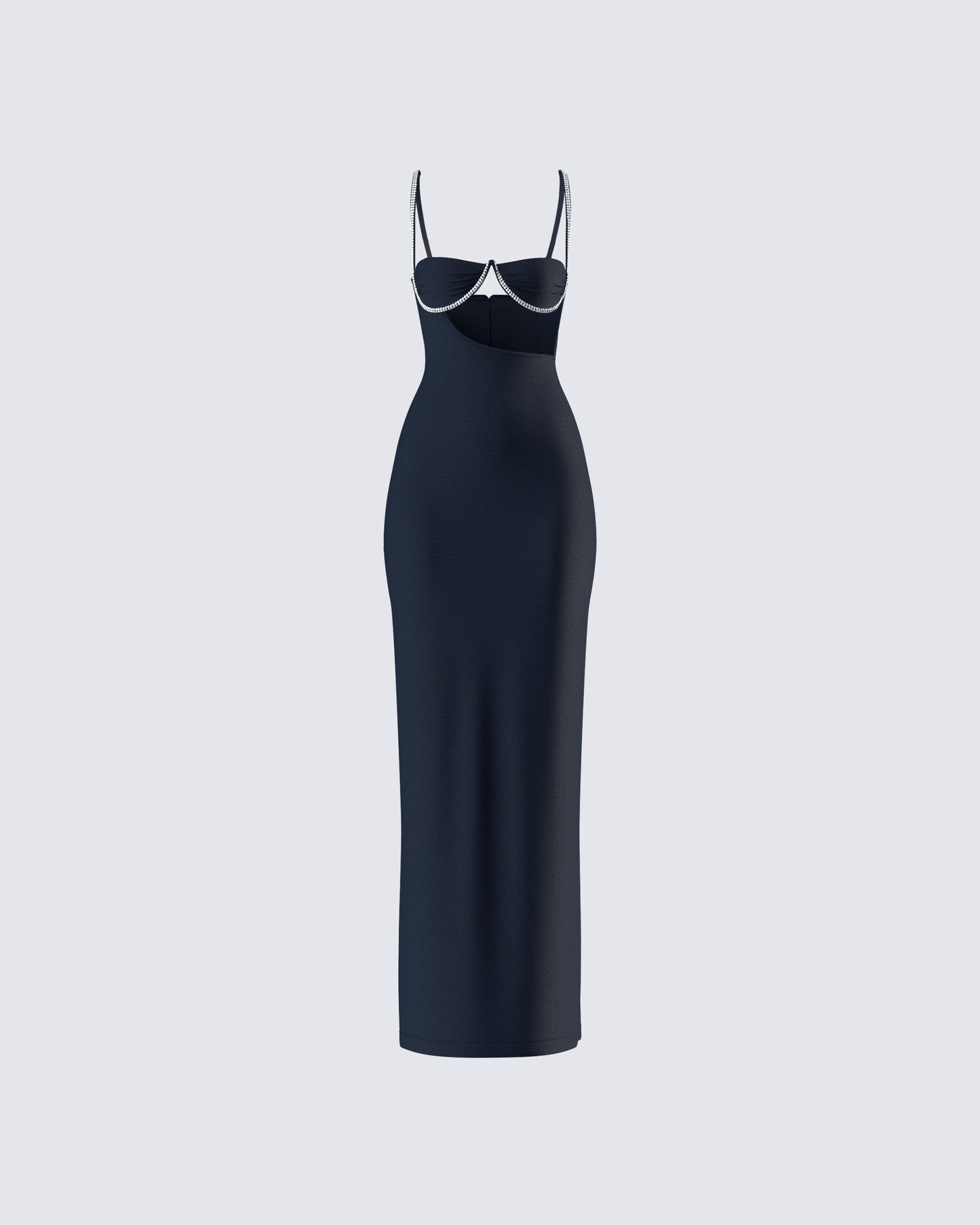 Yara Black Cut Out Maxi Dress product front