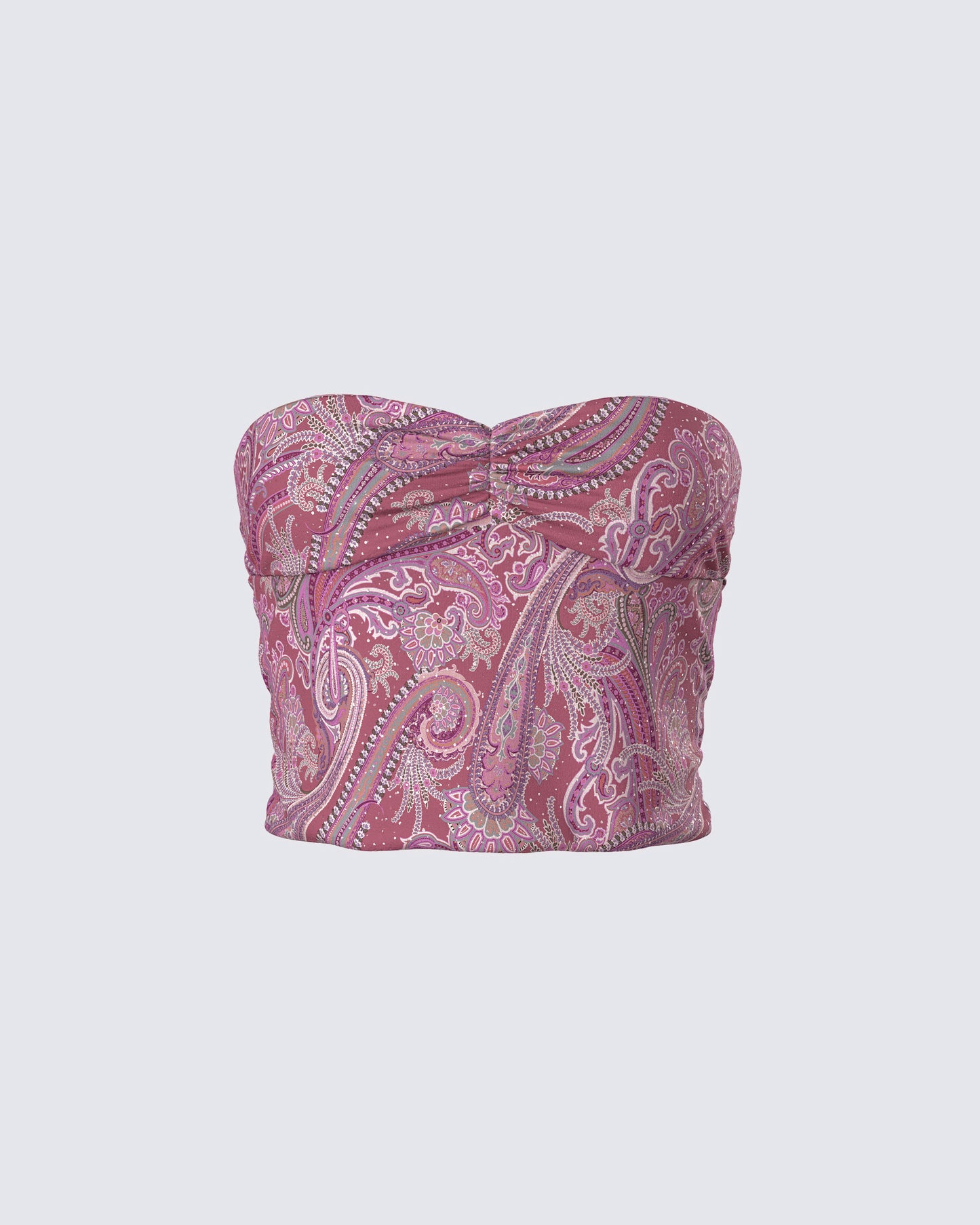 Adley Paisley Mesh Tube Top product front