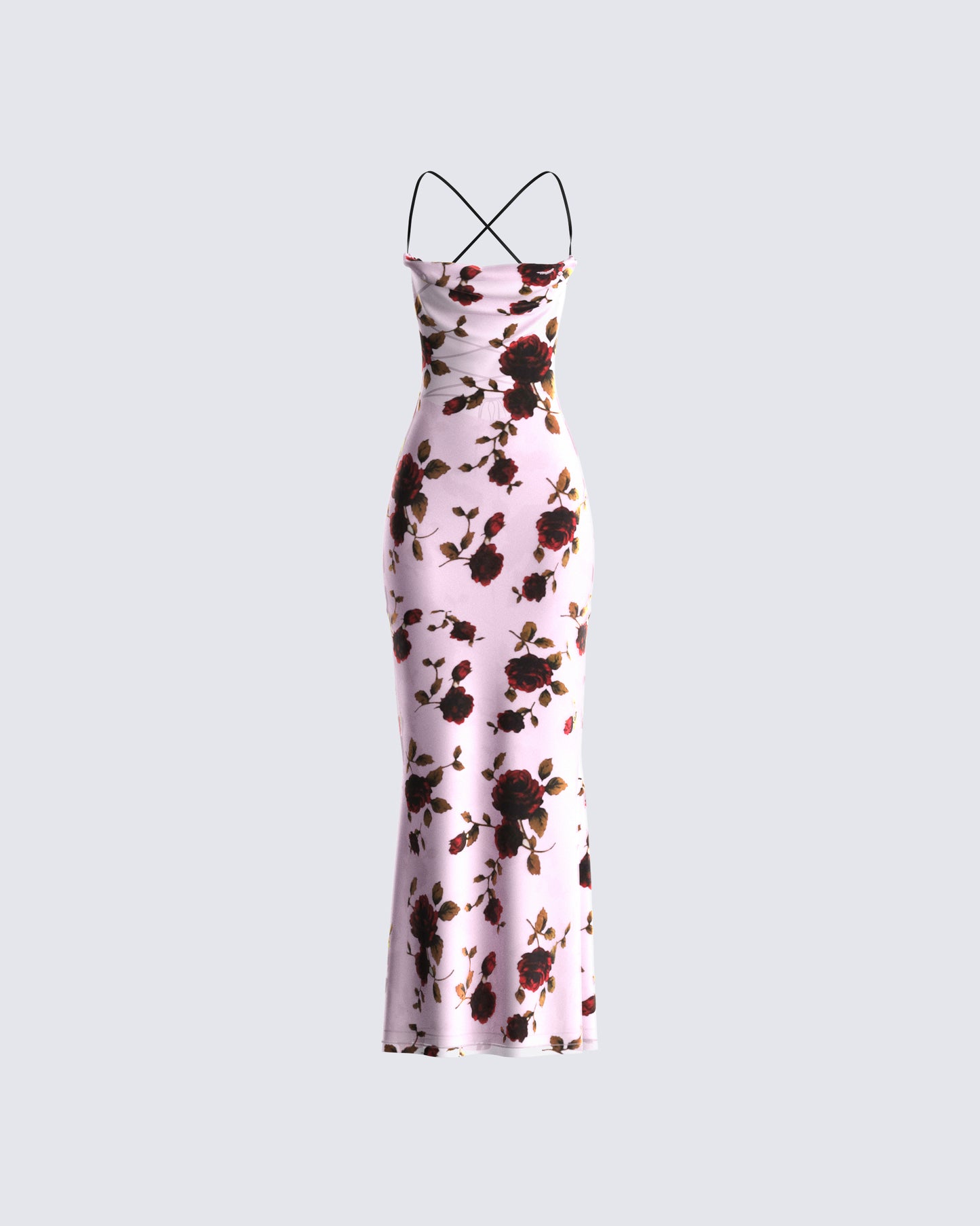 Lara Floral Velvet Burnout Dress 3d product front