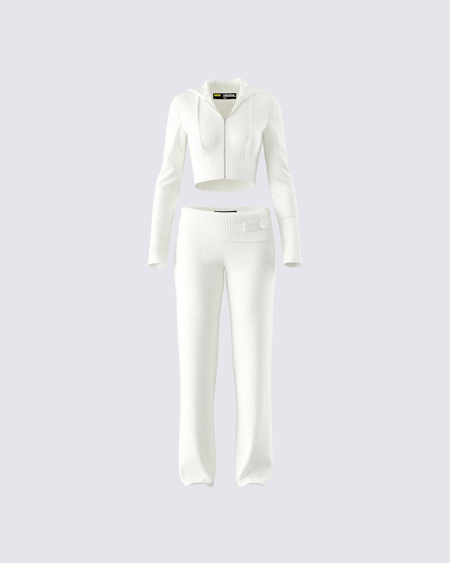 Alyssa White Knit Set product front