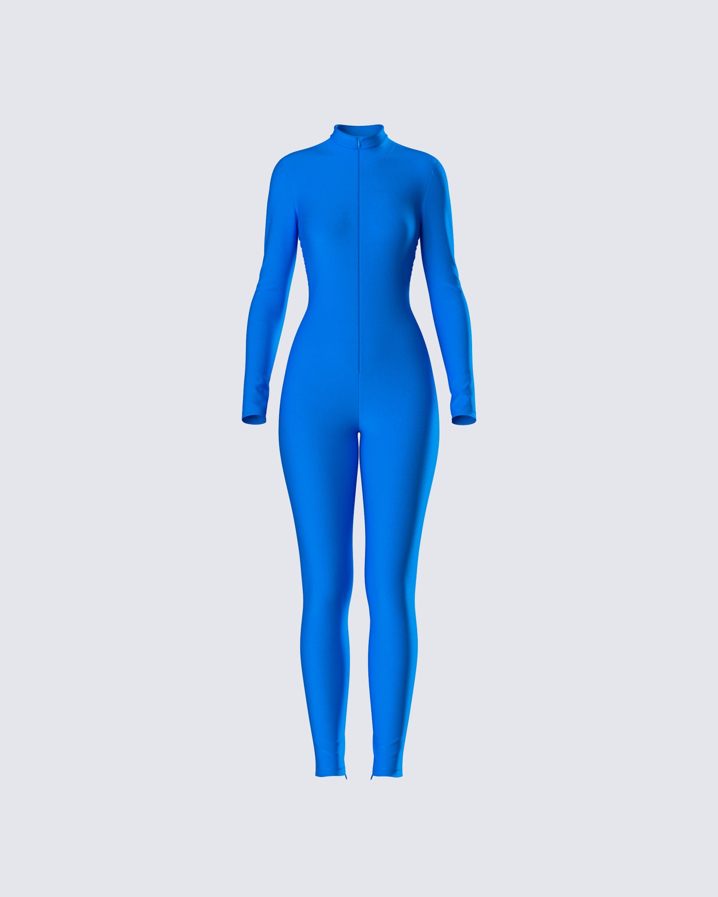 Brianna Blue Zip Up Jumpsuit product front