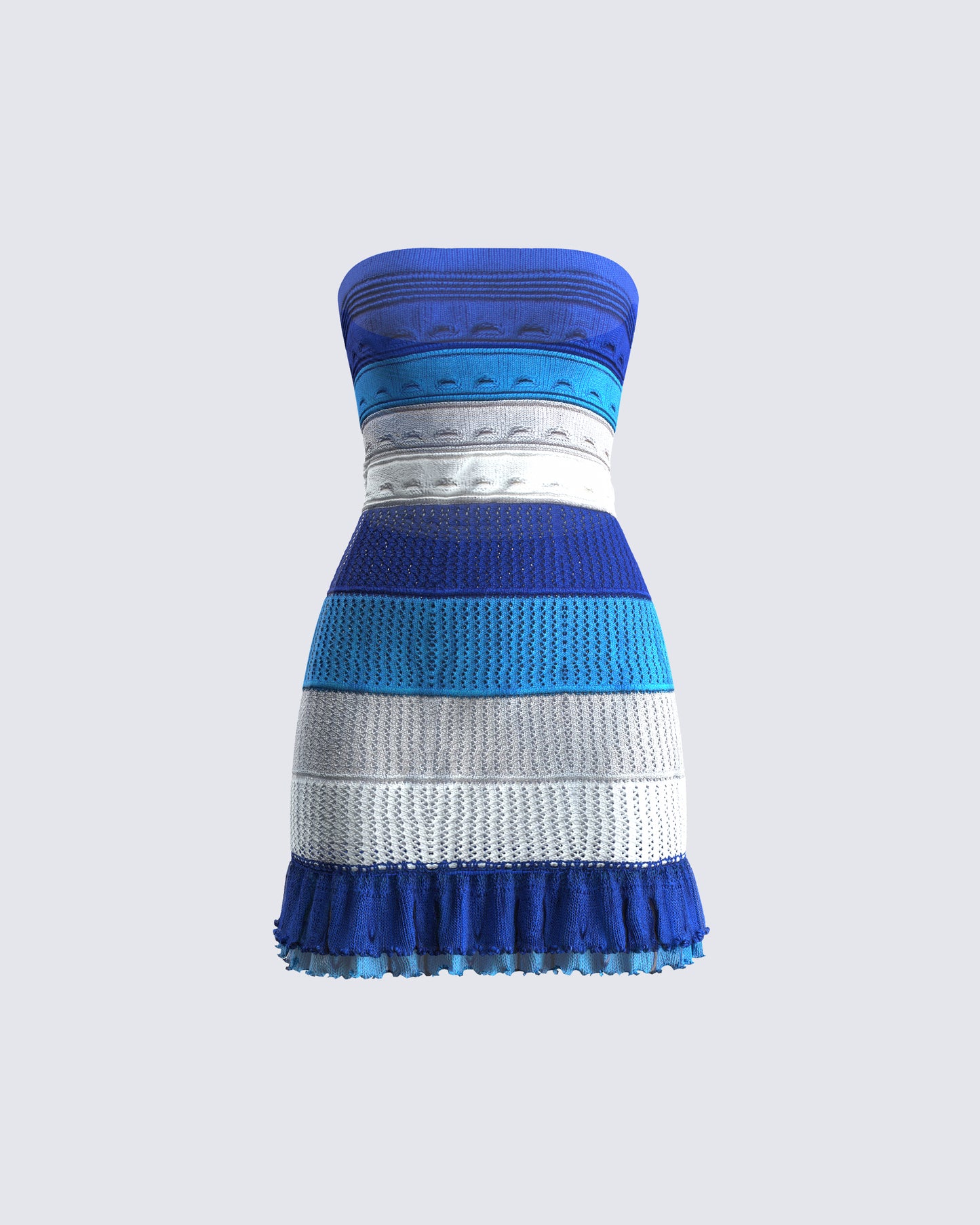 Rania Blue Sweater Mini Dress product front