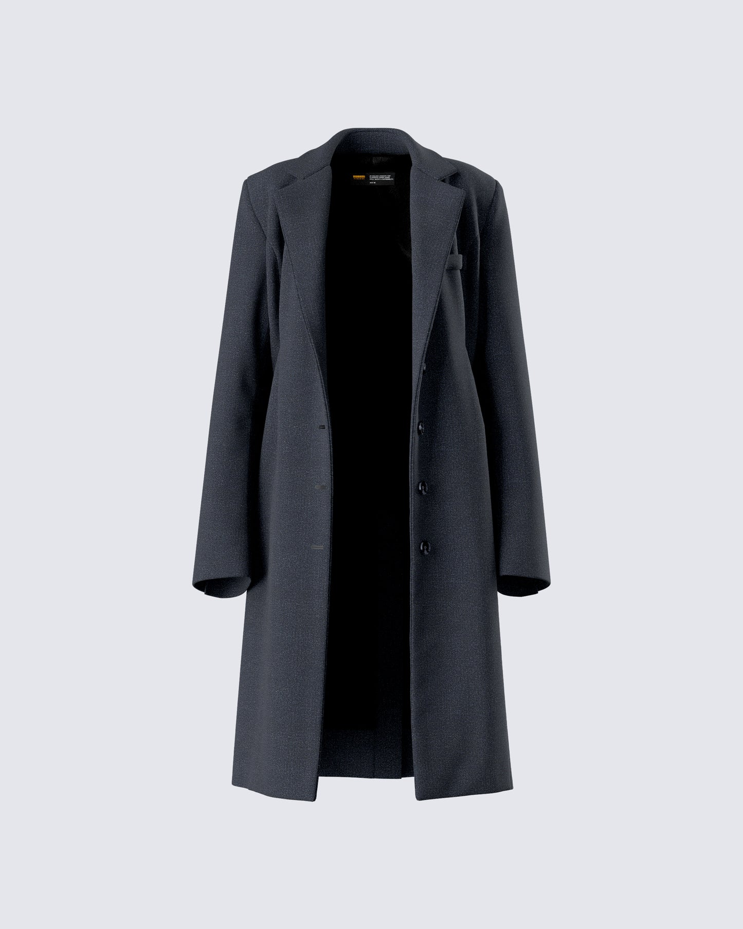 Mackenzie Black Longline Coat product front