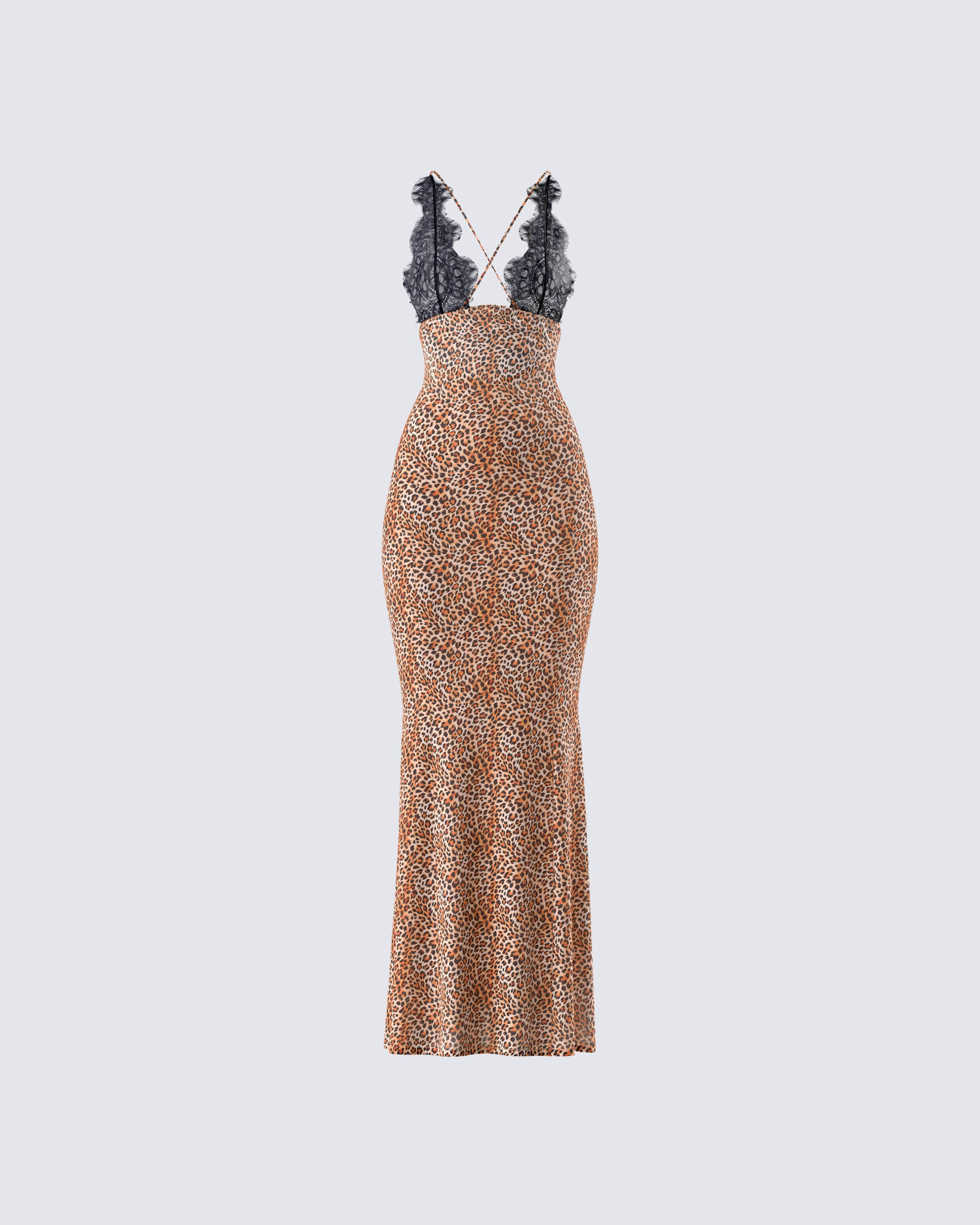 leopard print maxi slip dress One Teaspoon Jagger Maxi Slip Dress