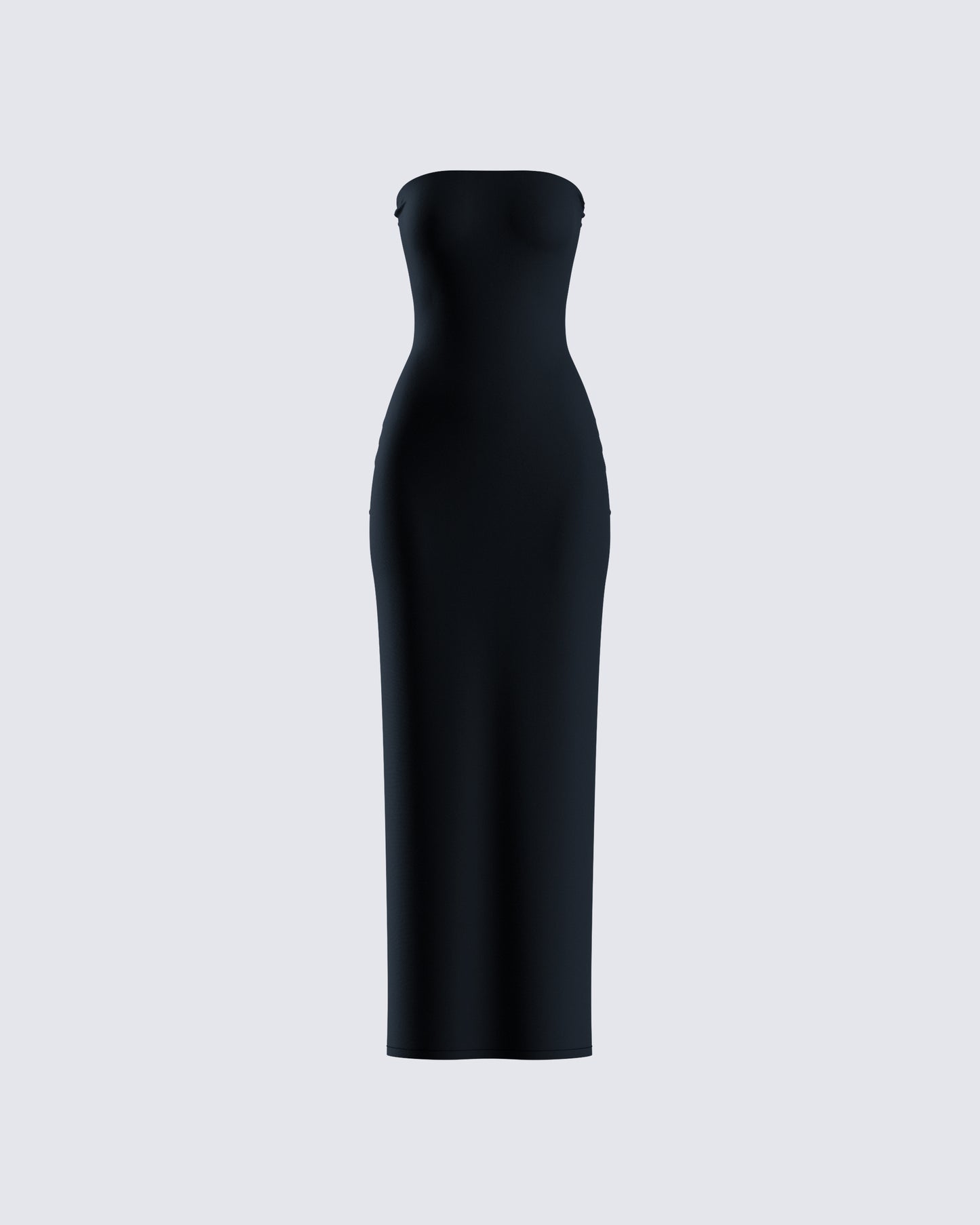 Akari Black Jersey Tube Maxi Dress product front