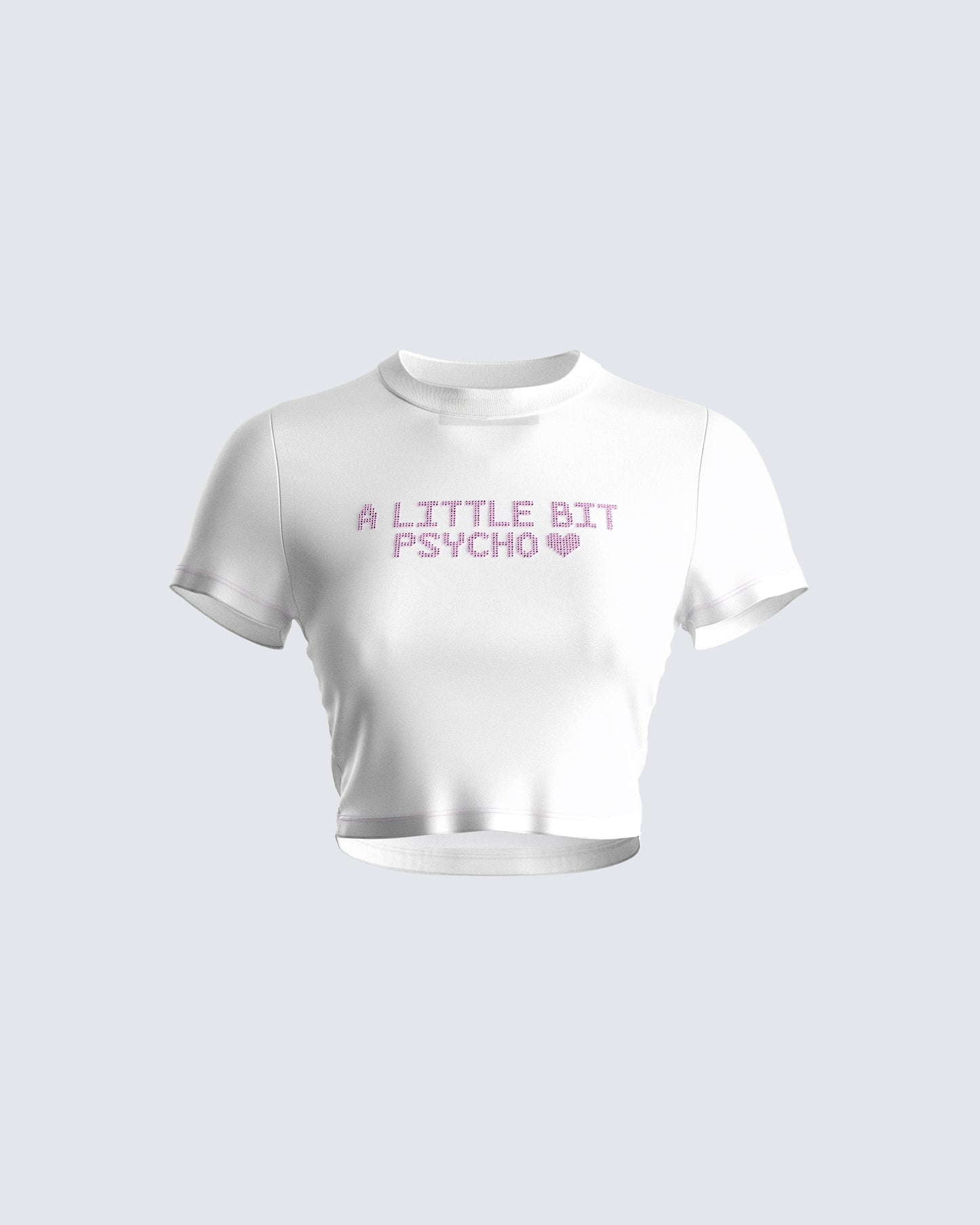 Marat White Jersey Graphic Top 3d product front