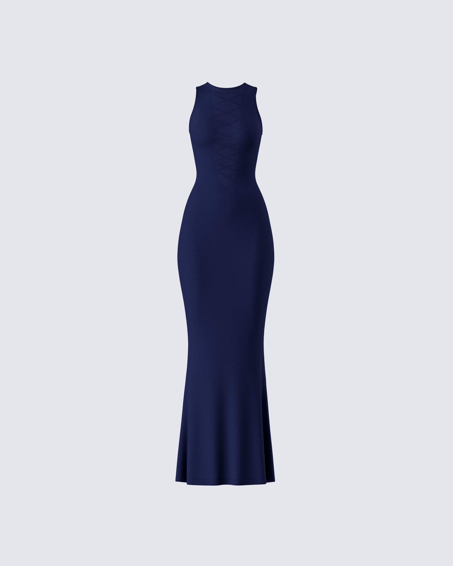 Kinny Navy Butterfly Print Maxi Dress product front