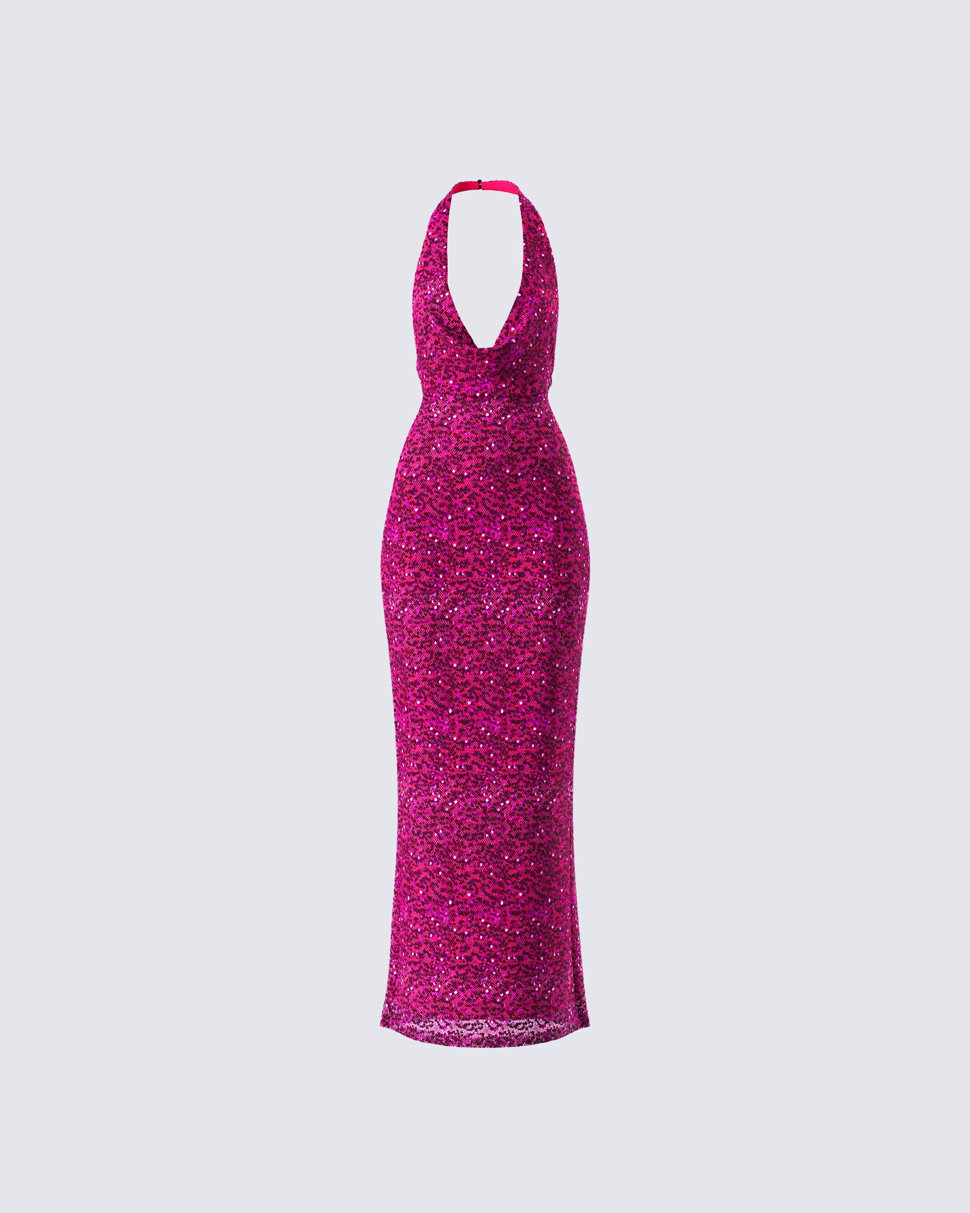 Sabine Purple Sequin Maxi Dress product front