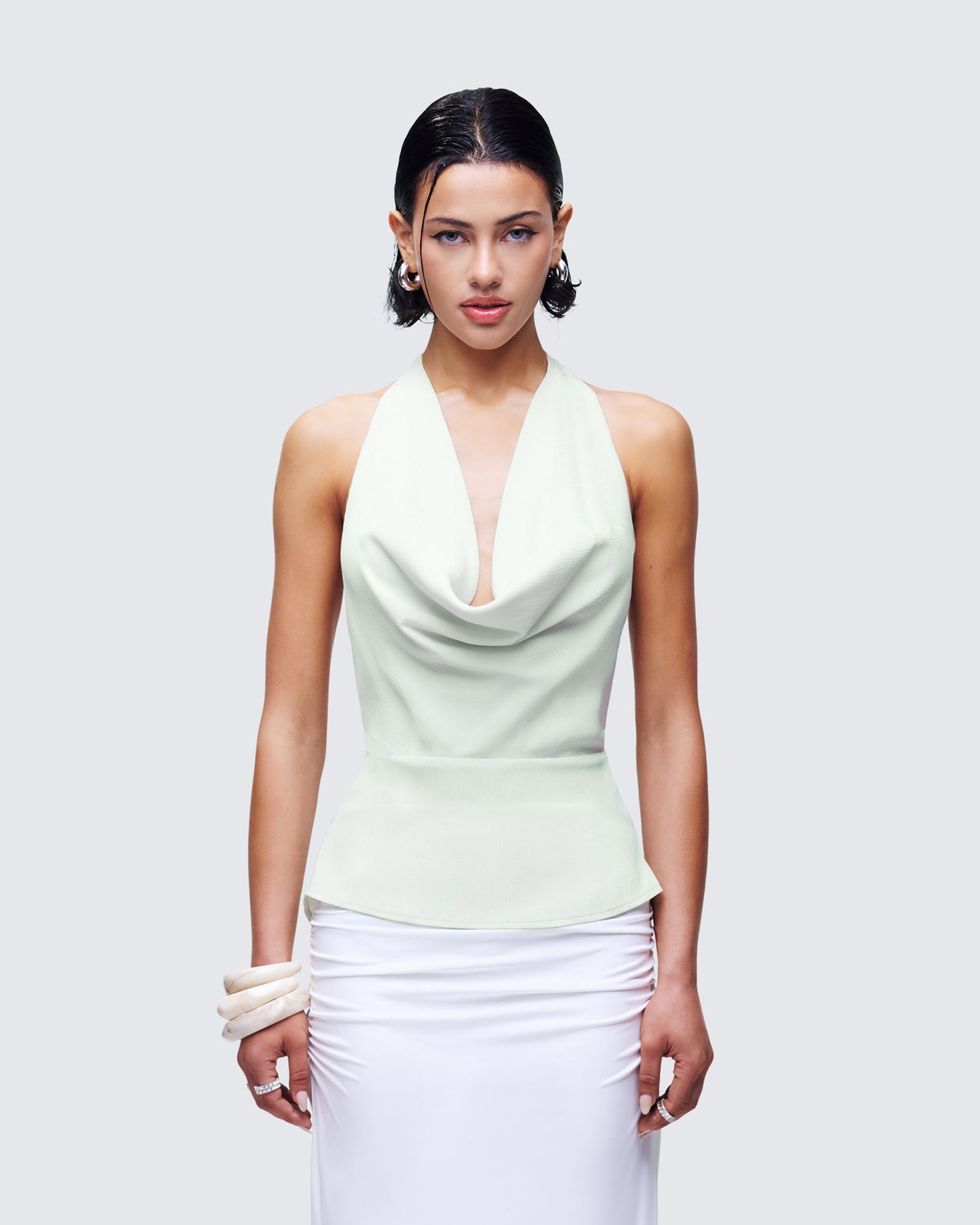 Alexis Green Cowl Neck Top