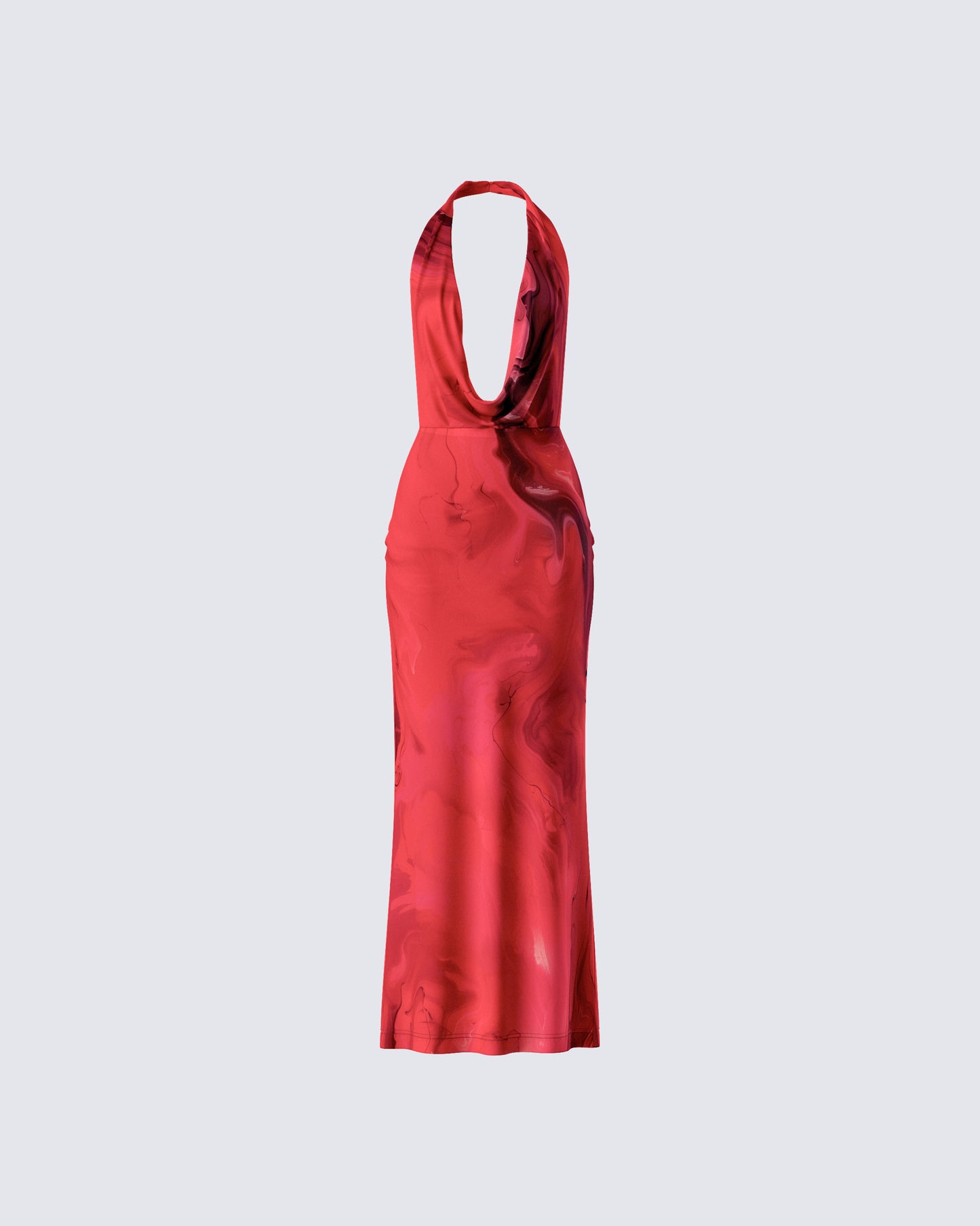 Sayla Red Abstract Print Maxi Dress product front