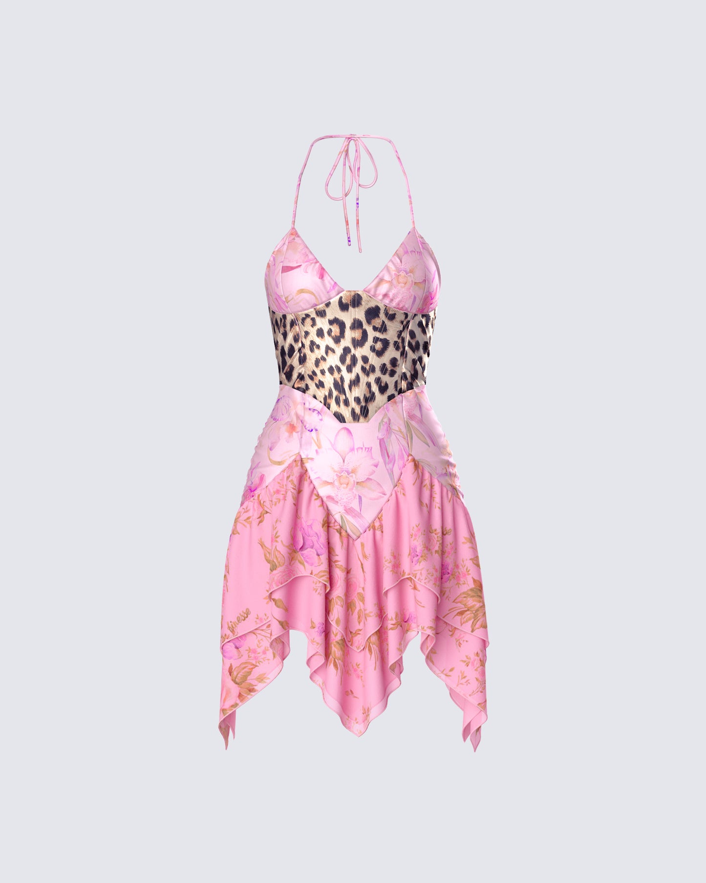 Danel Multi Mixed Print Mini Dress product front
