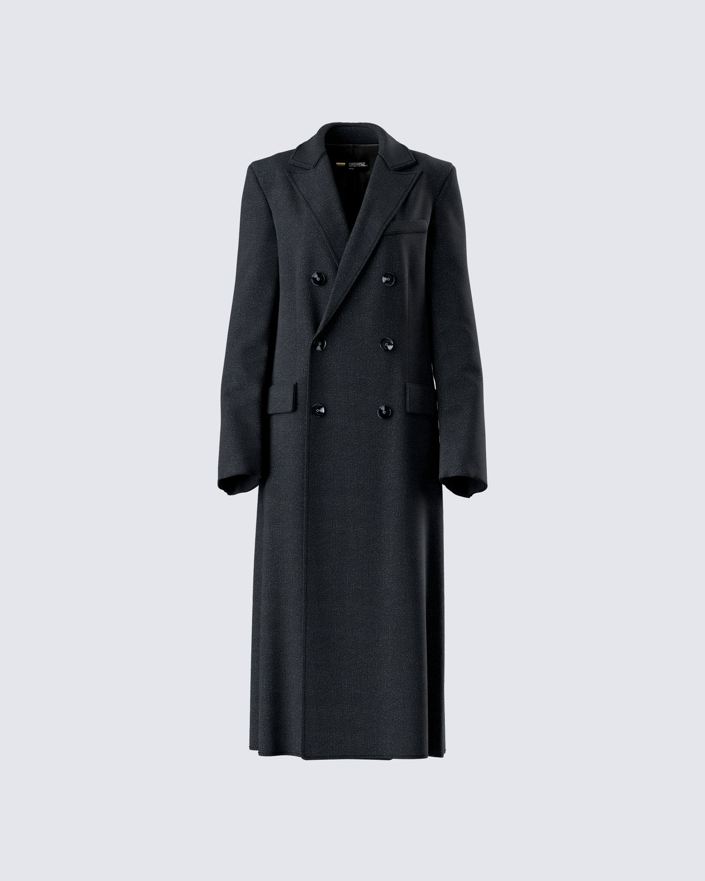 Romilly Black Double Breasted Coat product front