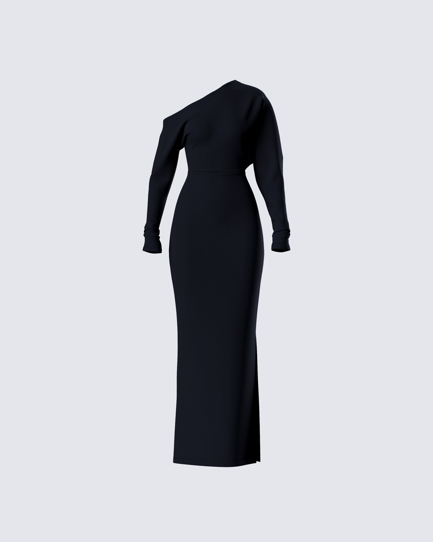 Morwena Black Off Shoulder Maxi Dress product front
