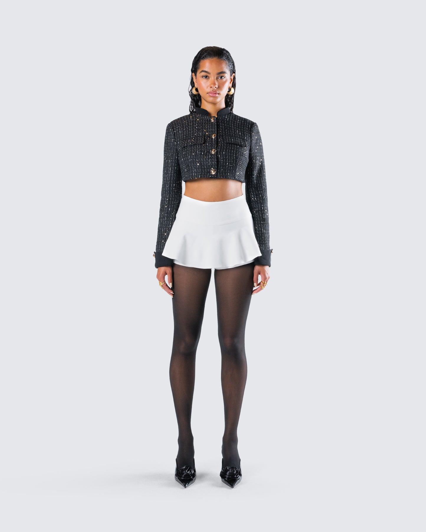 Pippa Black Classy Set model front