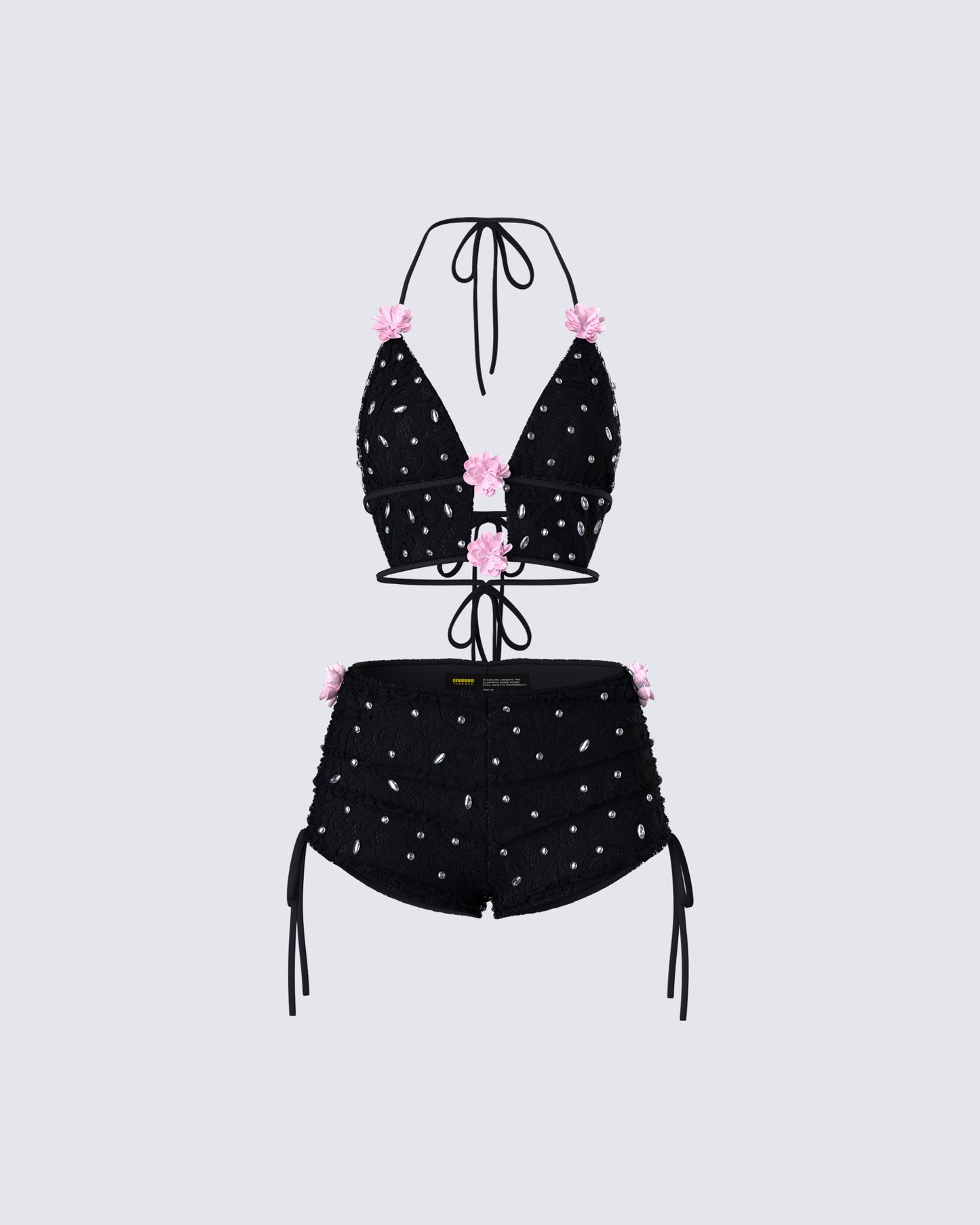 Julissa Black Rhinestone Set product front