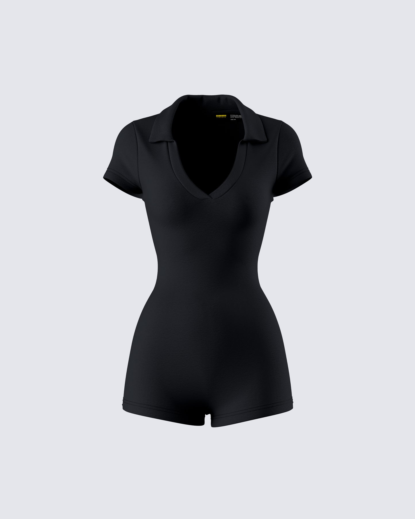 Jeanie Black Knit Romper product front