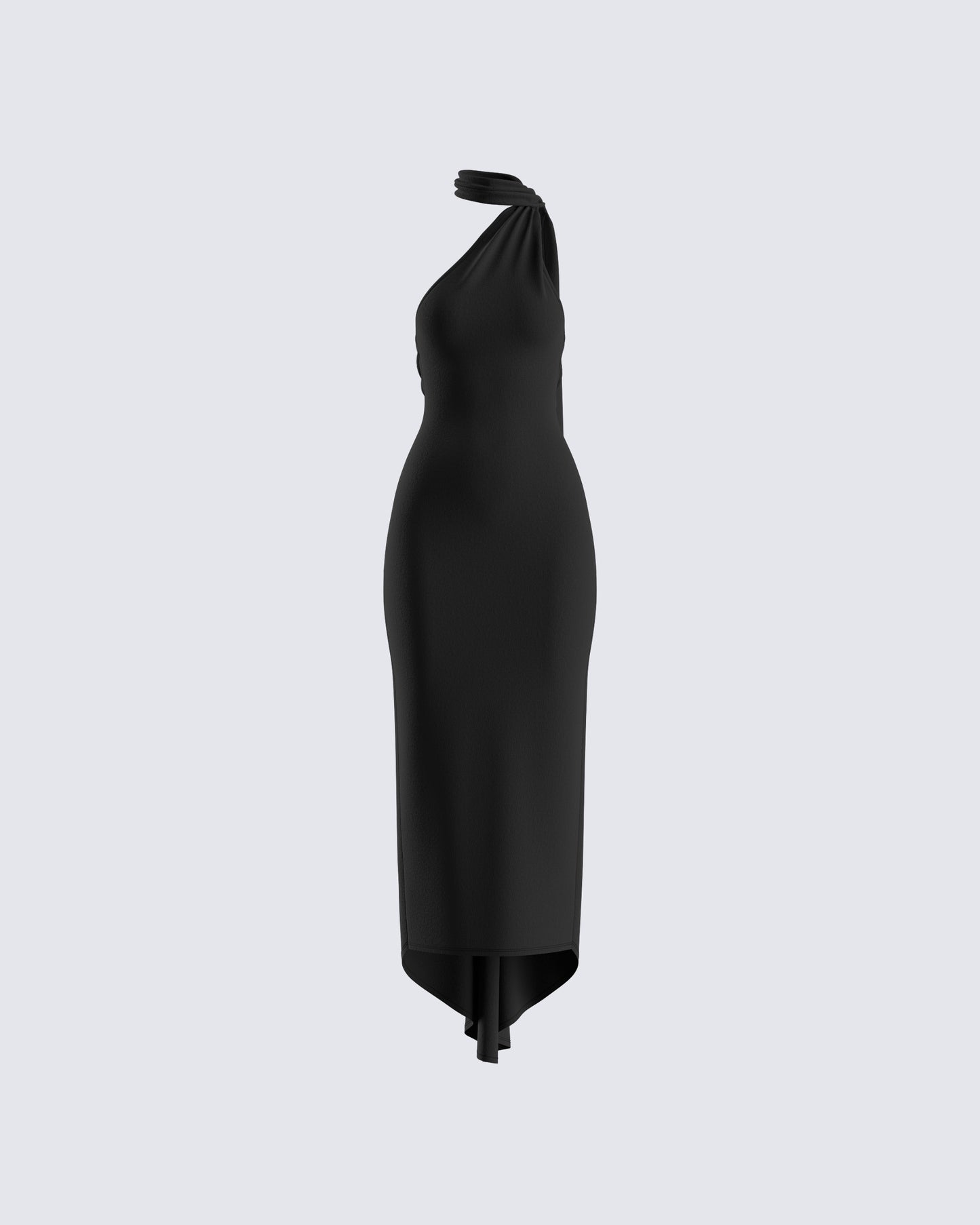 Toni Black One Shoulder Dress product front