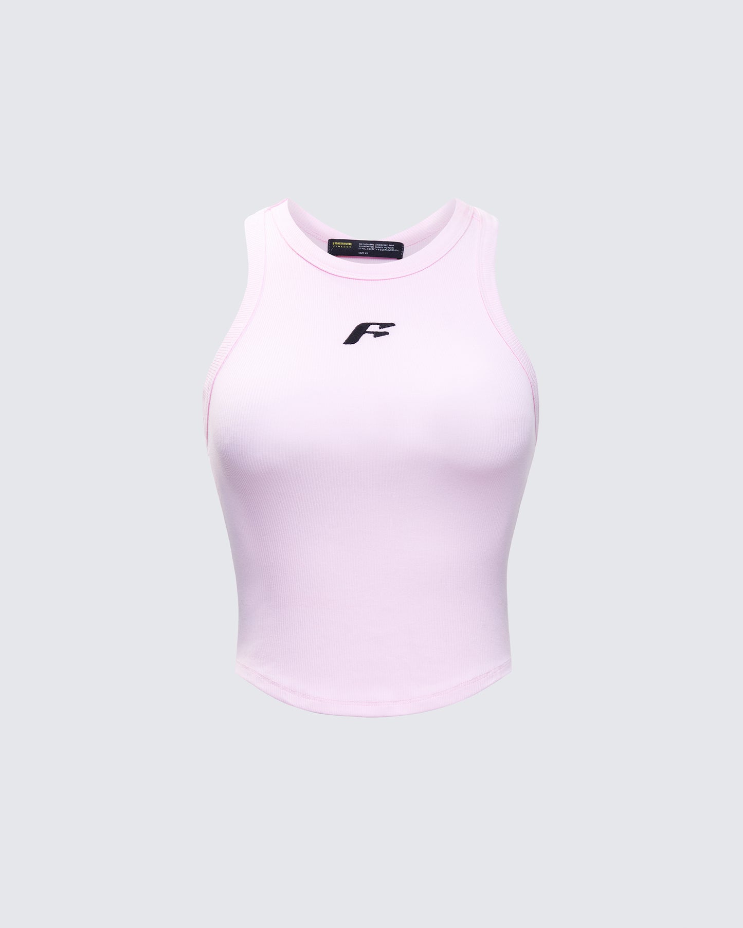 Enid Pink Scoop Hem Tank Top product front