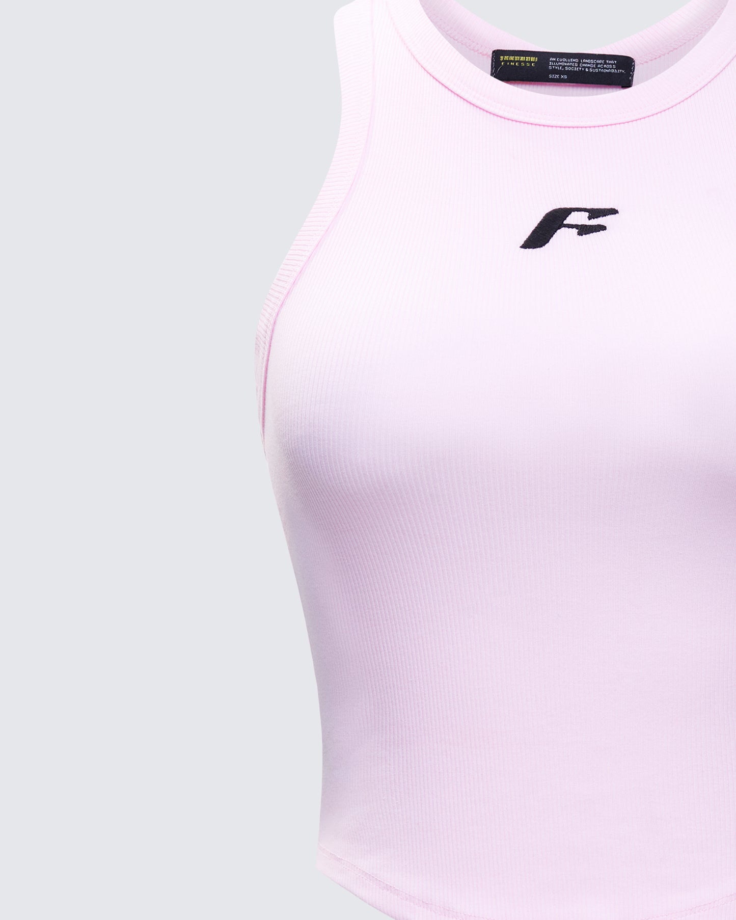 Enid Pink Scoop Hem Tank Top