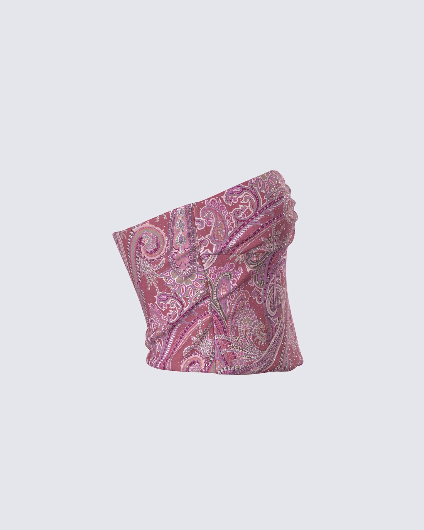 Adley Paisley Mesh Tube Top