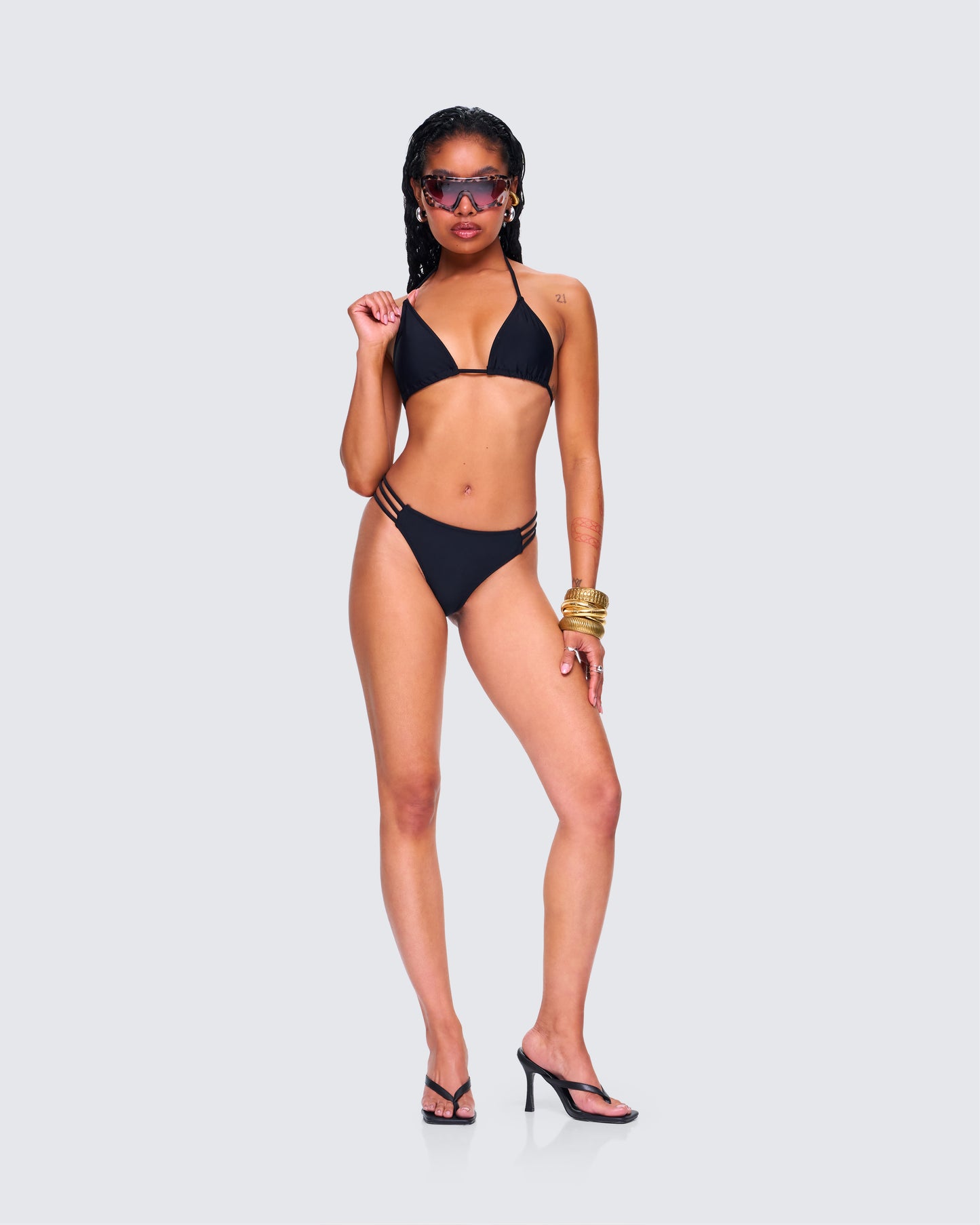 Halsey Black Bikini Set