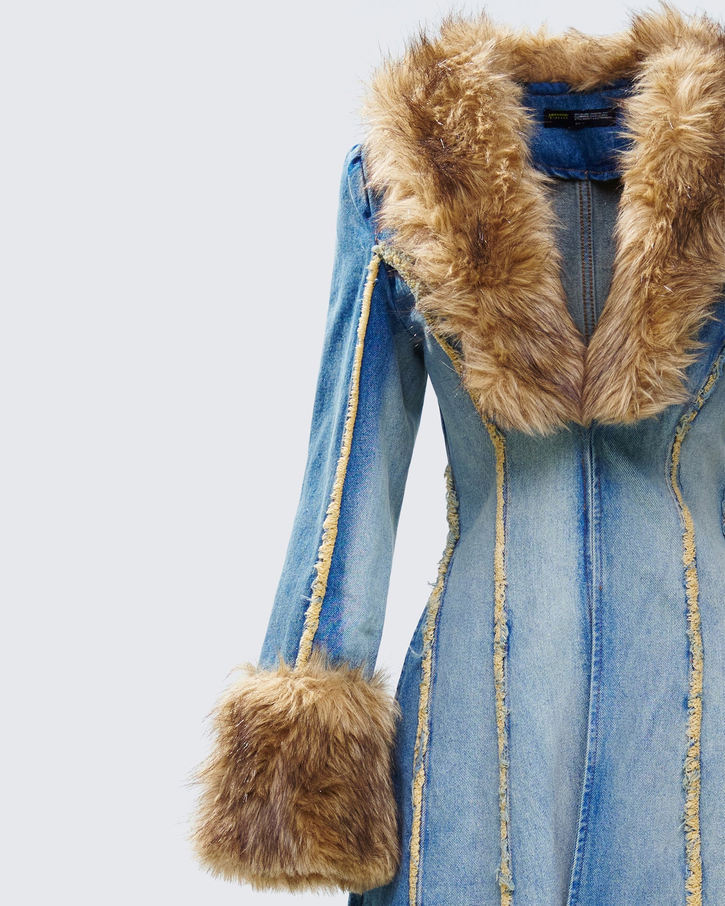 Zephyra Denim Maxi Coat