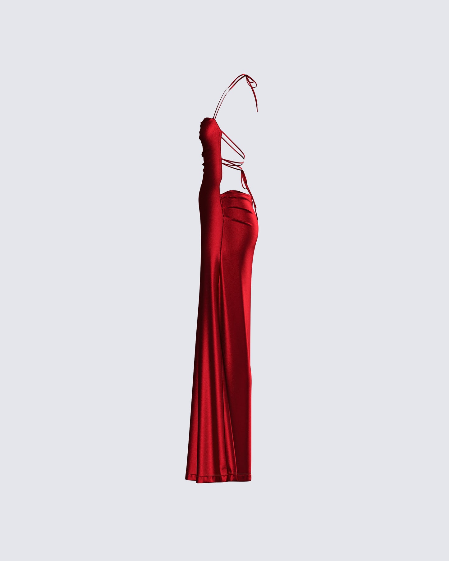 Koa Red Metallic Gown