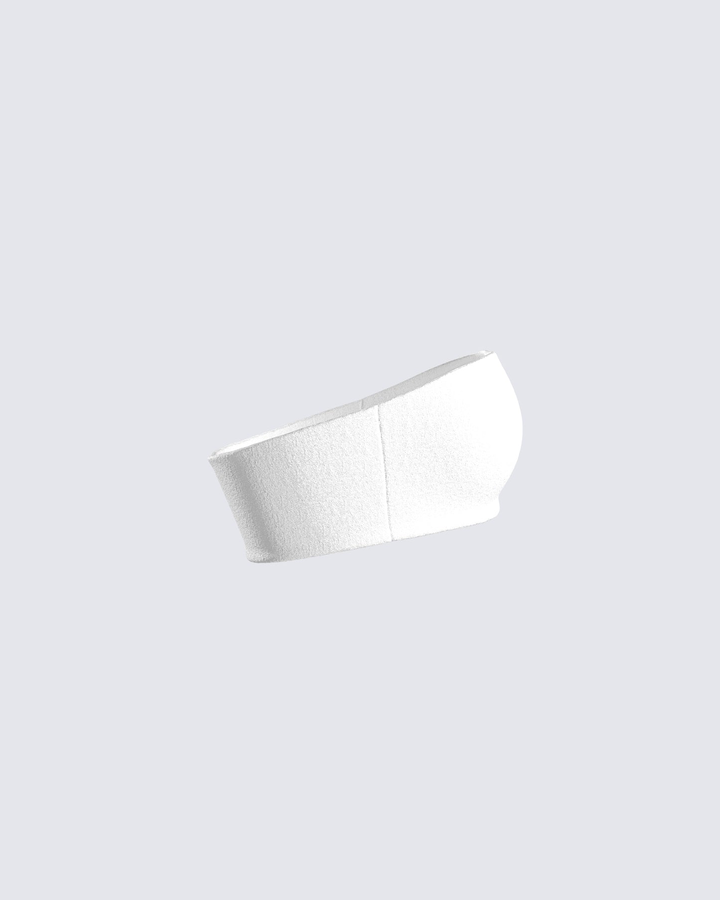 Mirla White Jersey Bandeau Top