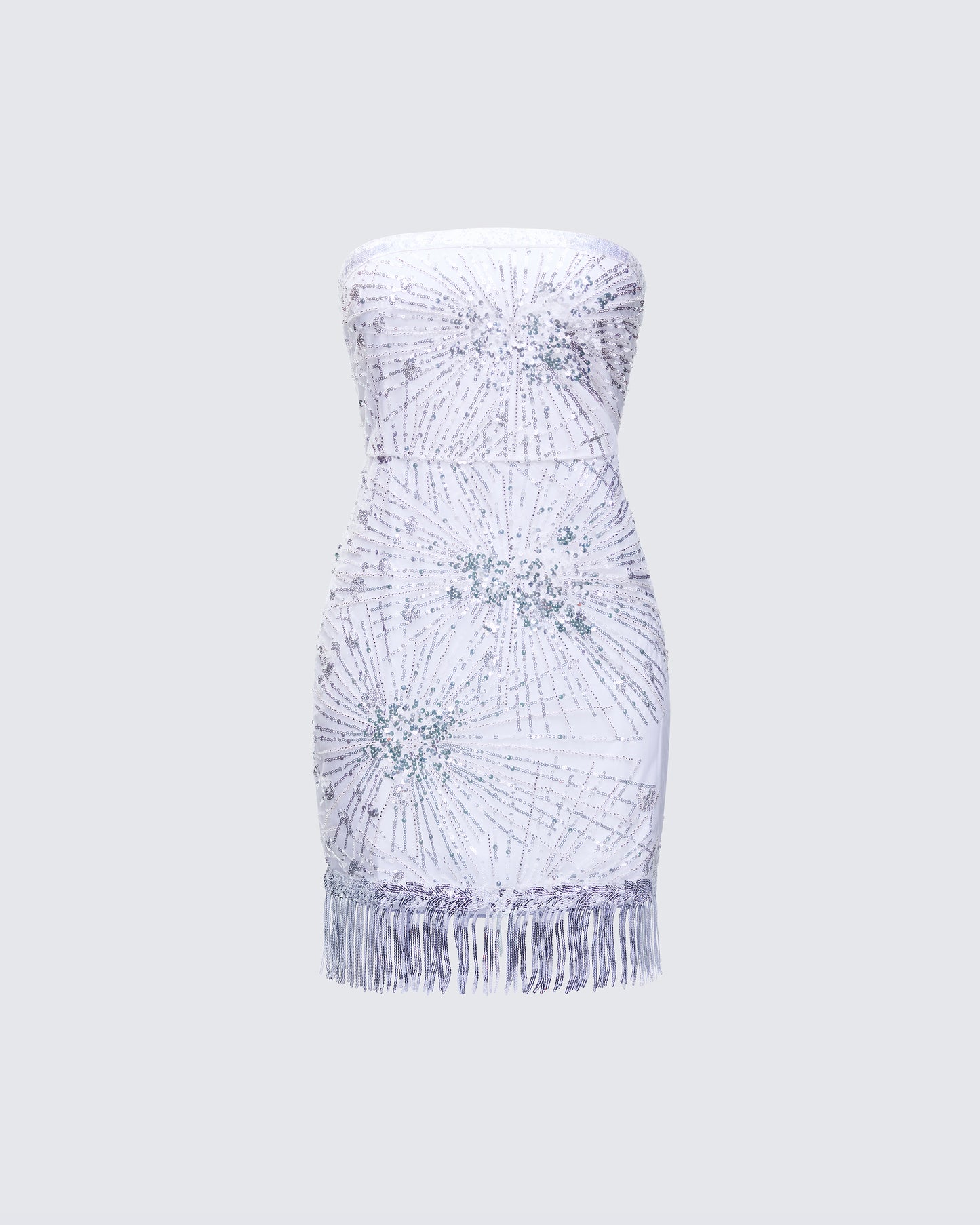 Jocelyn White Sequin Mini Dress product front