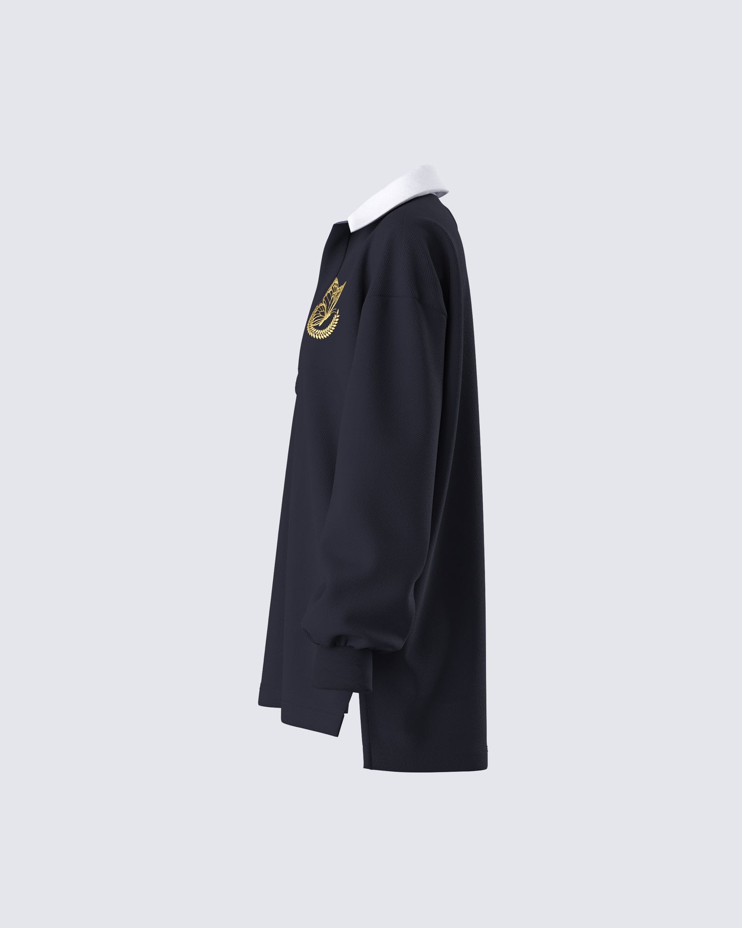 Iden Black Rugby Polo Dress