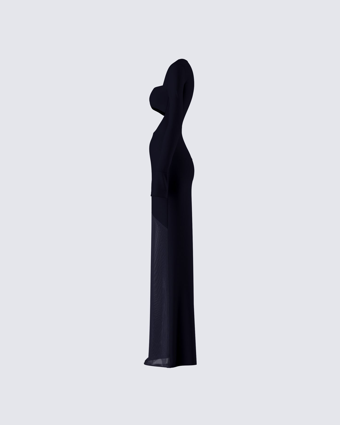 Eda Black Bandeau Maxi Dress