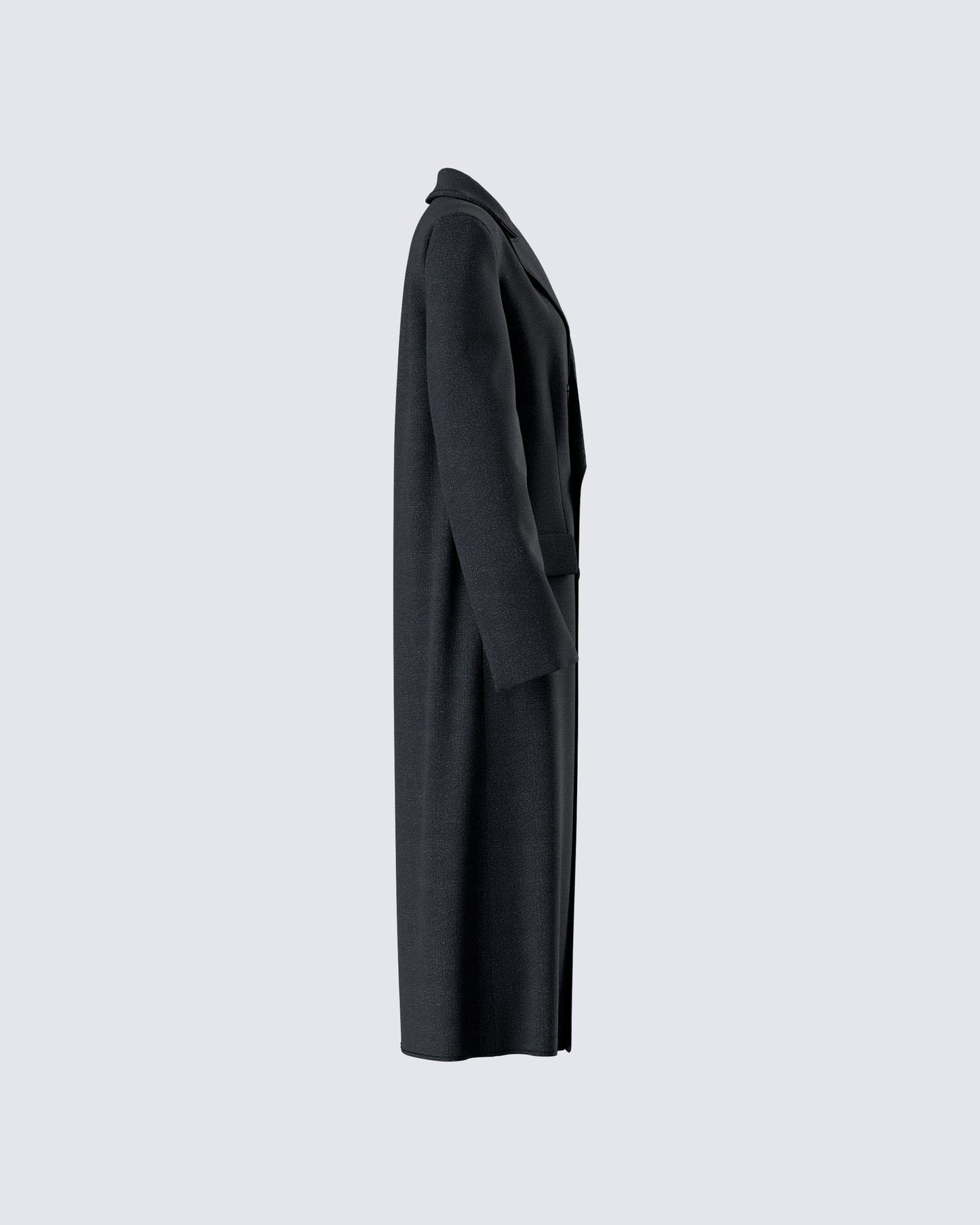 Romilly Black Double Breasted Coat