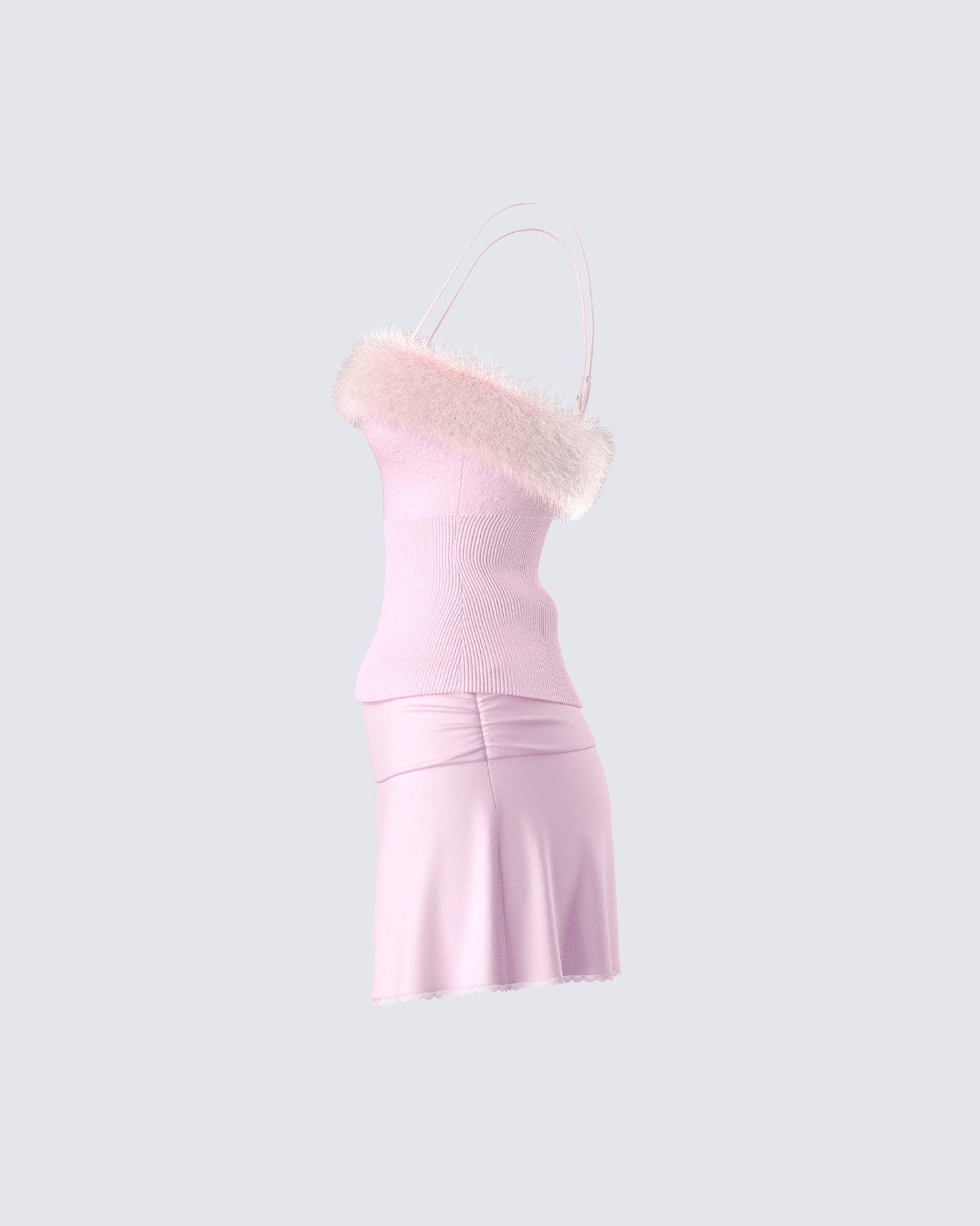 Karlissa Pink Faux Fur Set