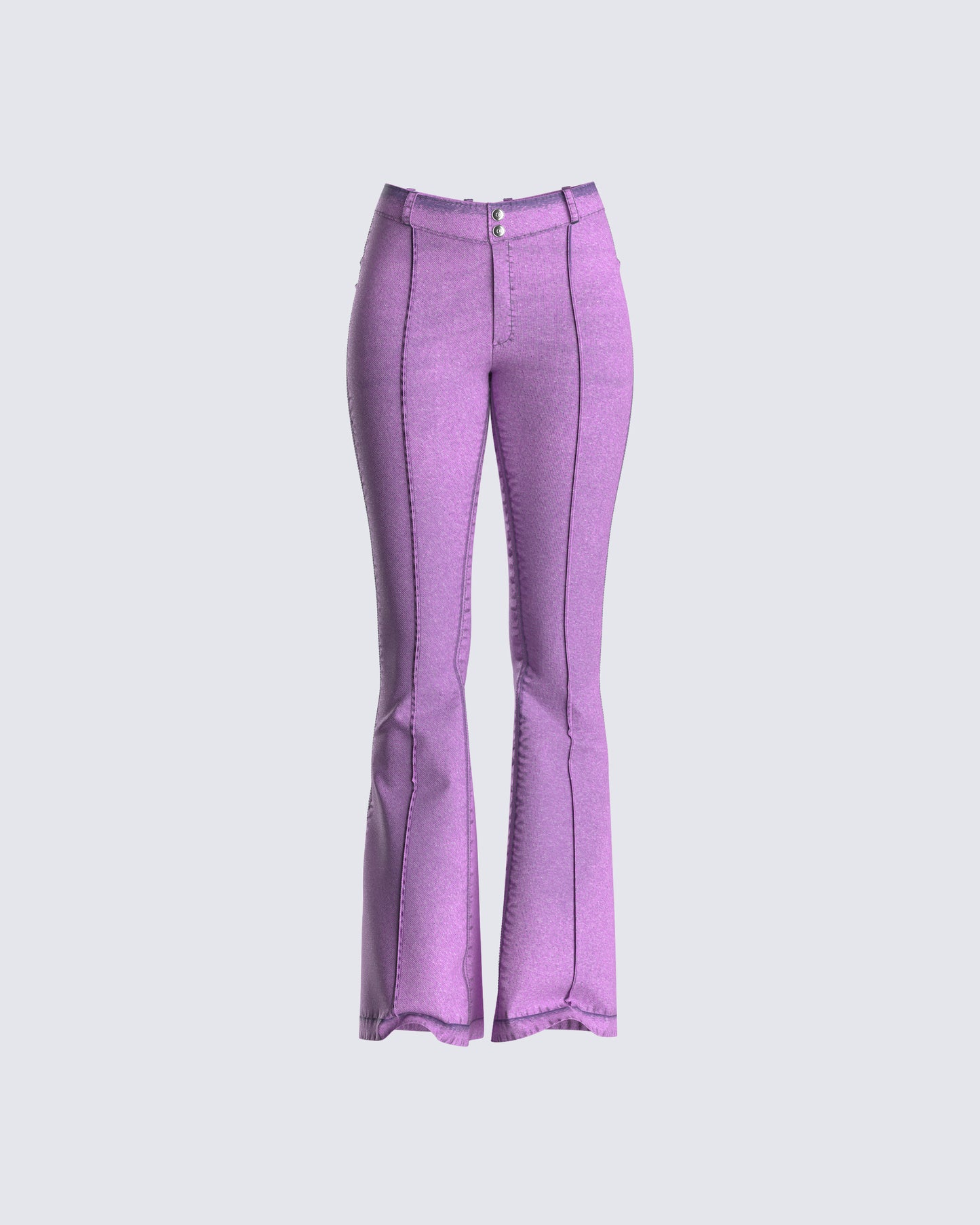 Janice Pink Mid Rise Flared Jean 3d product front