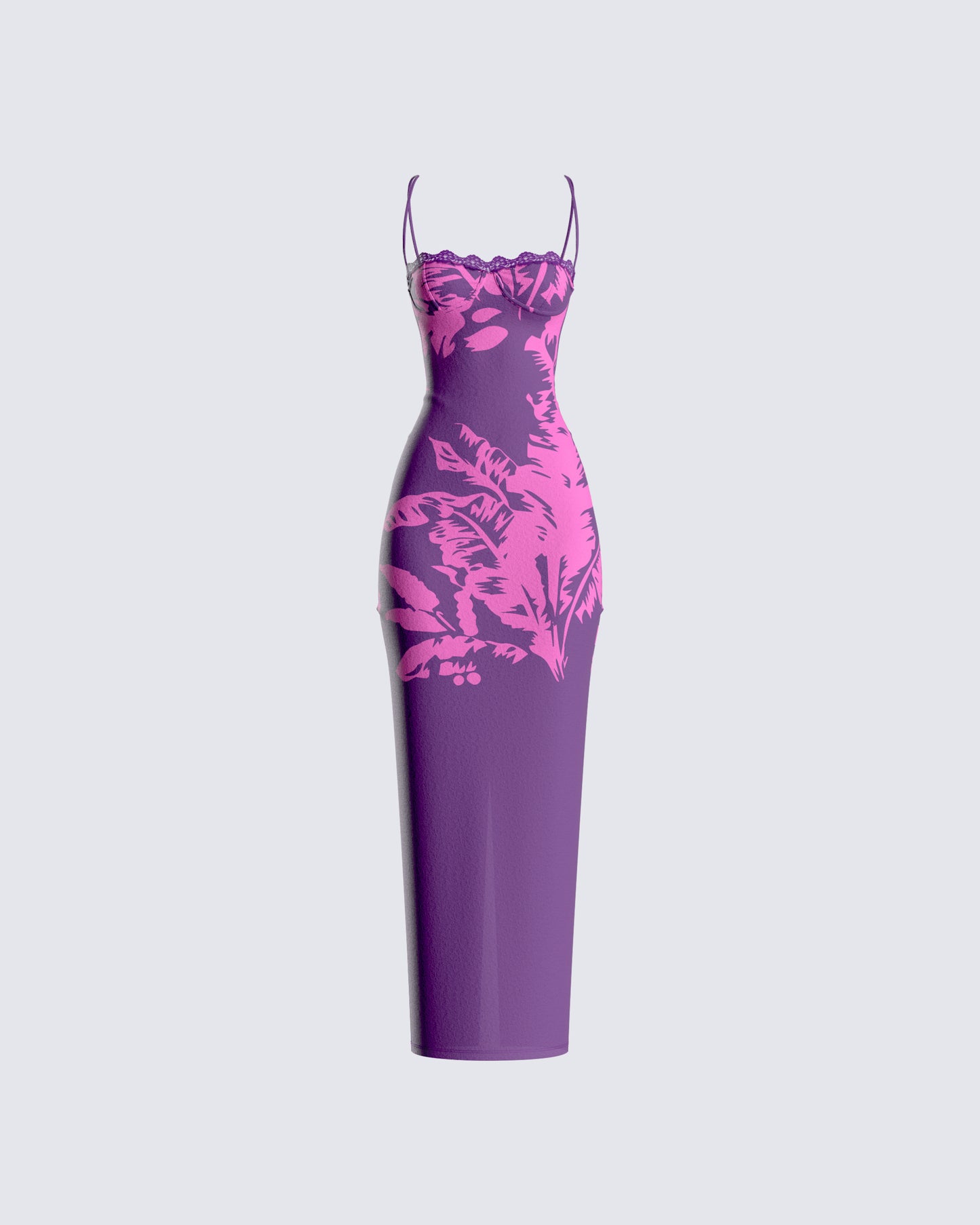 Nessa Floral Print Maxi Dress 3d product front