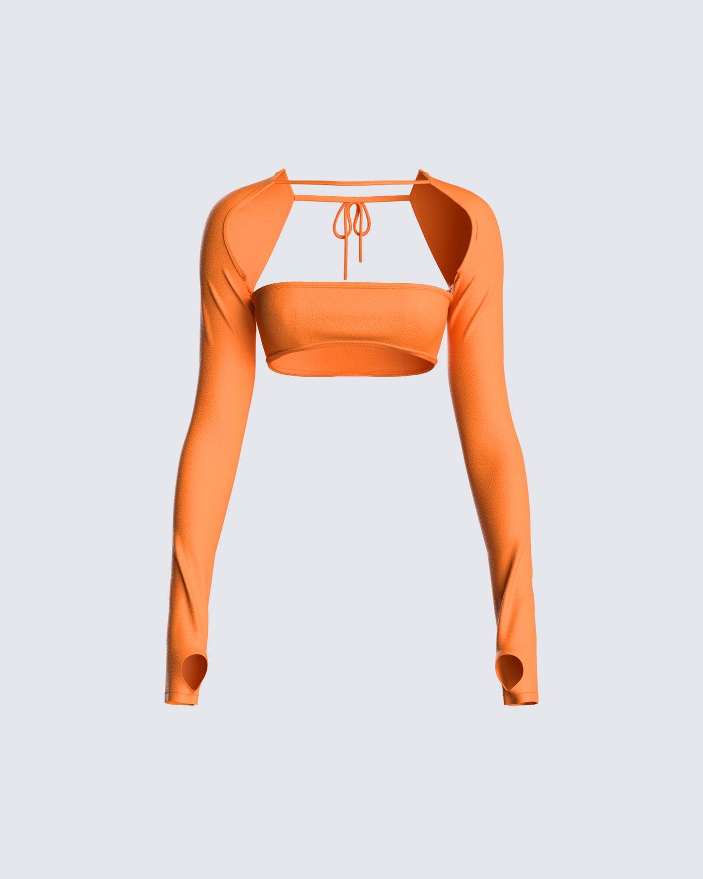 Carmina Orange Bandeau & Shrug