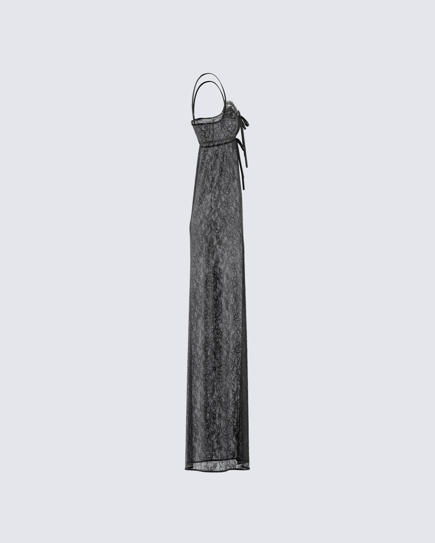 Sylvia Black Lace Maxi Top