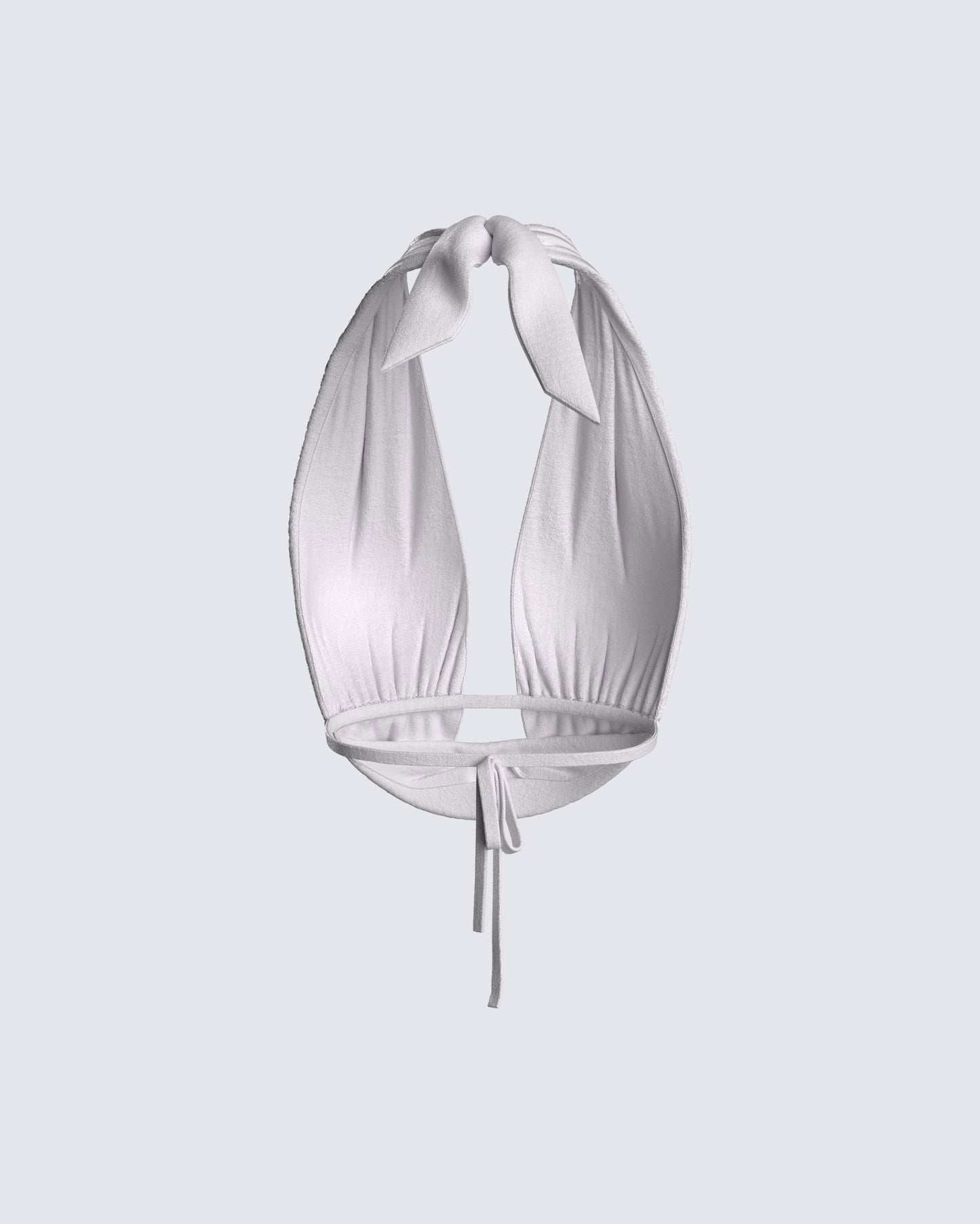 Lourdes Grey Jersey Halter Top