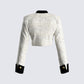 Pippa Ivory Tweed Cropped Jacket