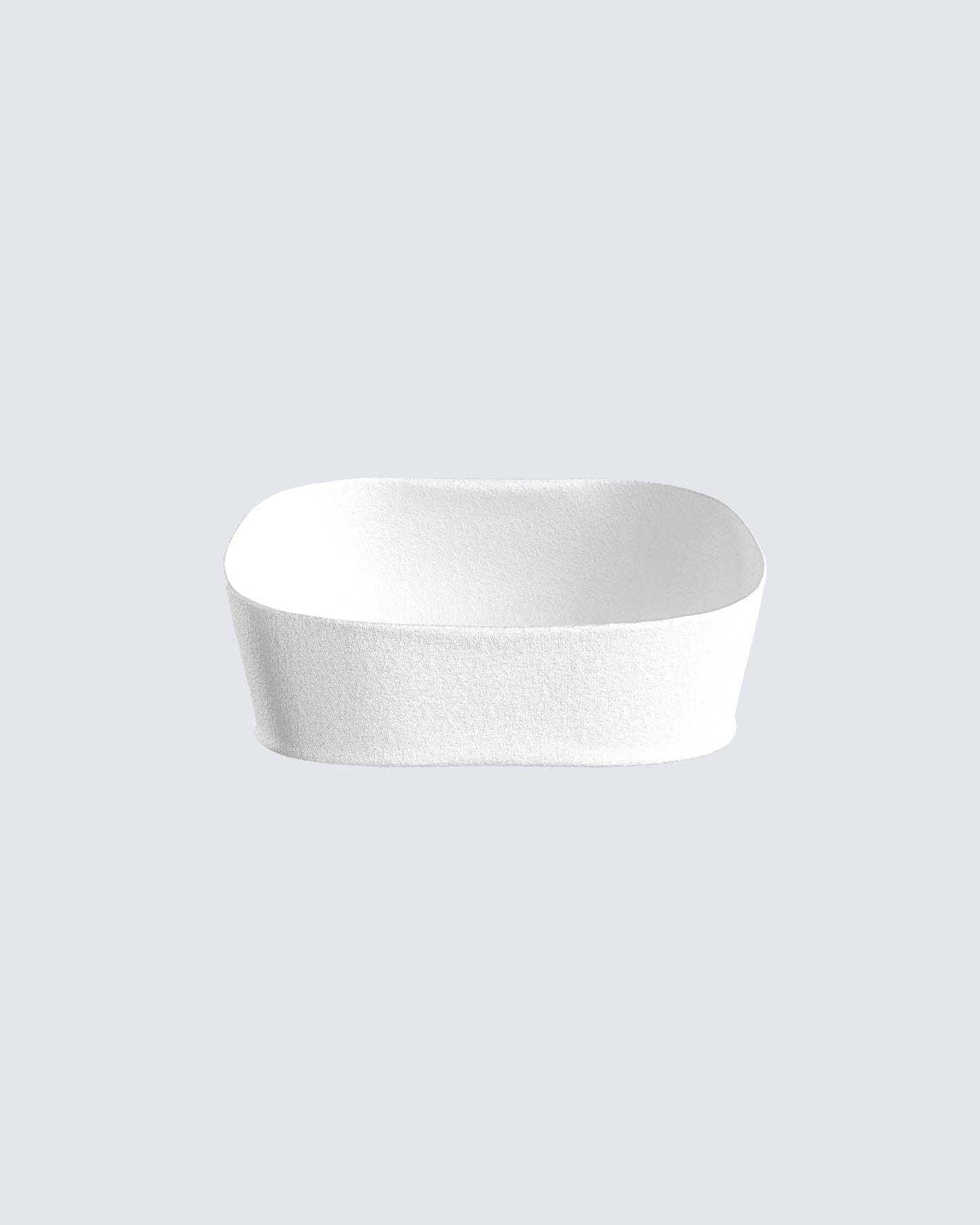 Mirla White Jersey Bandeau Top