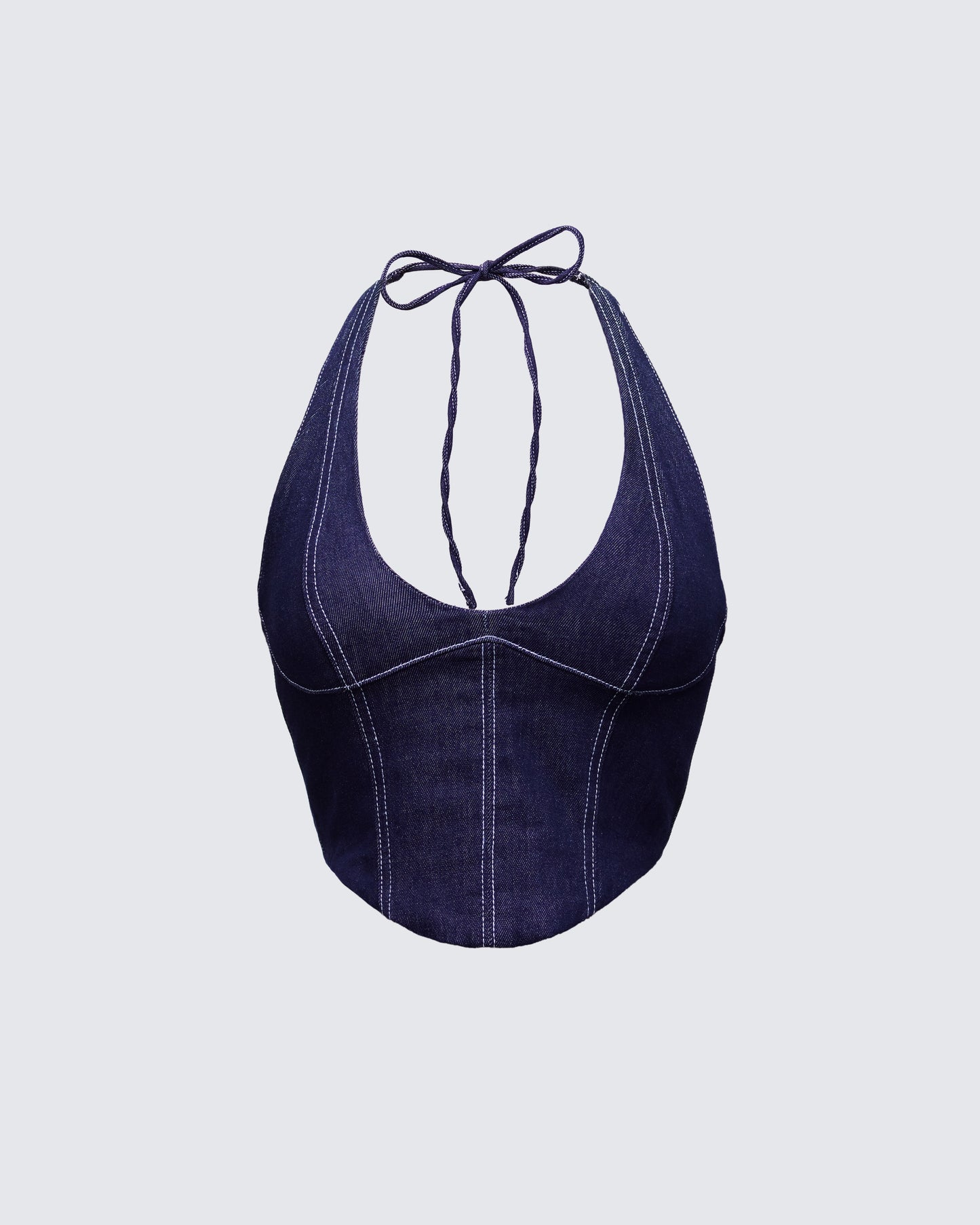 Harley Blue Denim Halter Top product front