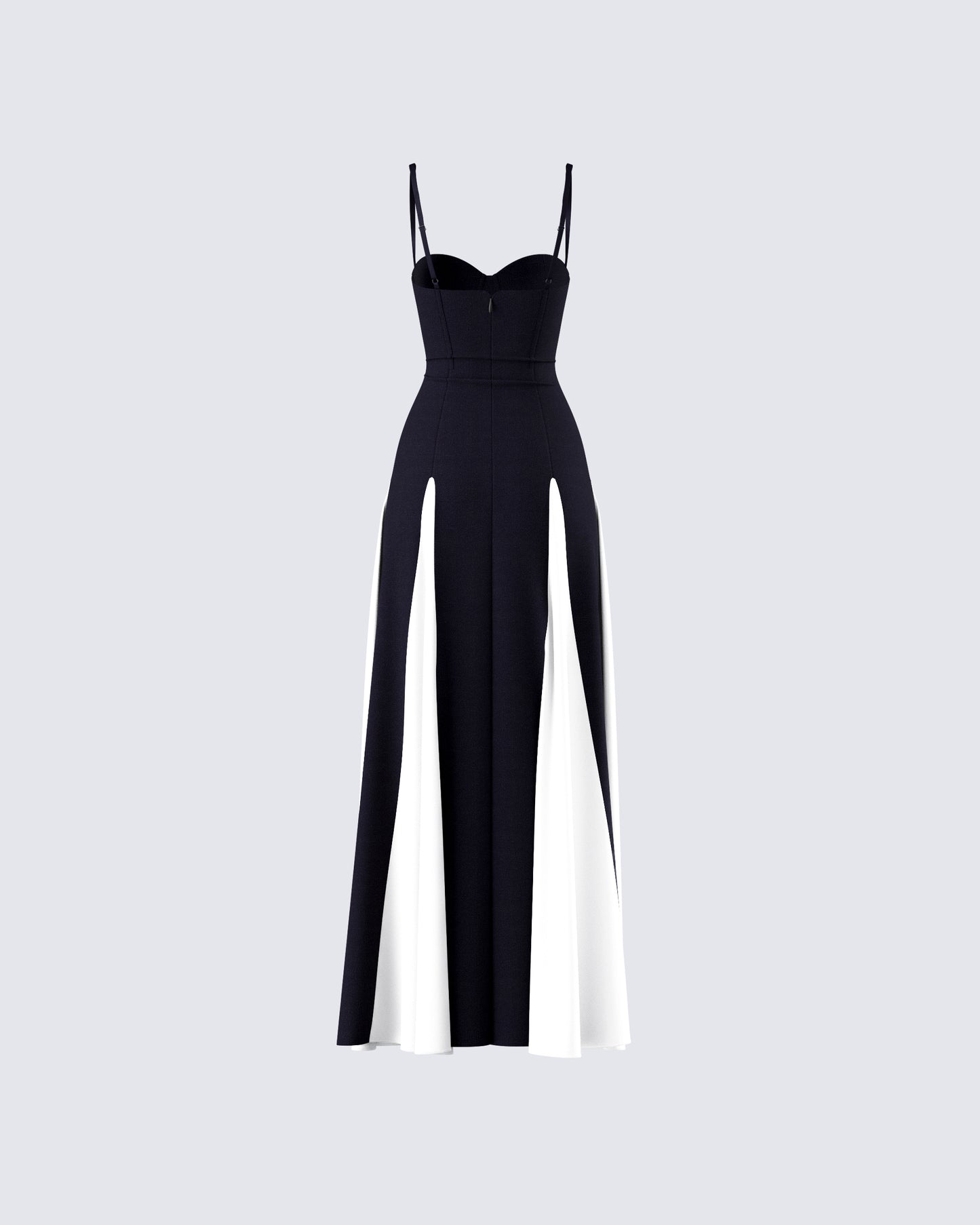Skylah Black and White Gown